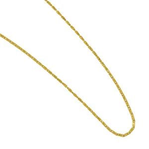 14k Yellow Gold 1mm Raso Chain 18"