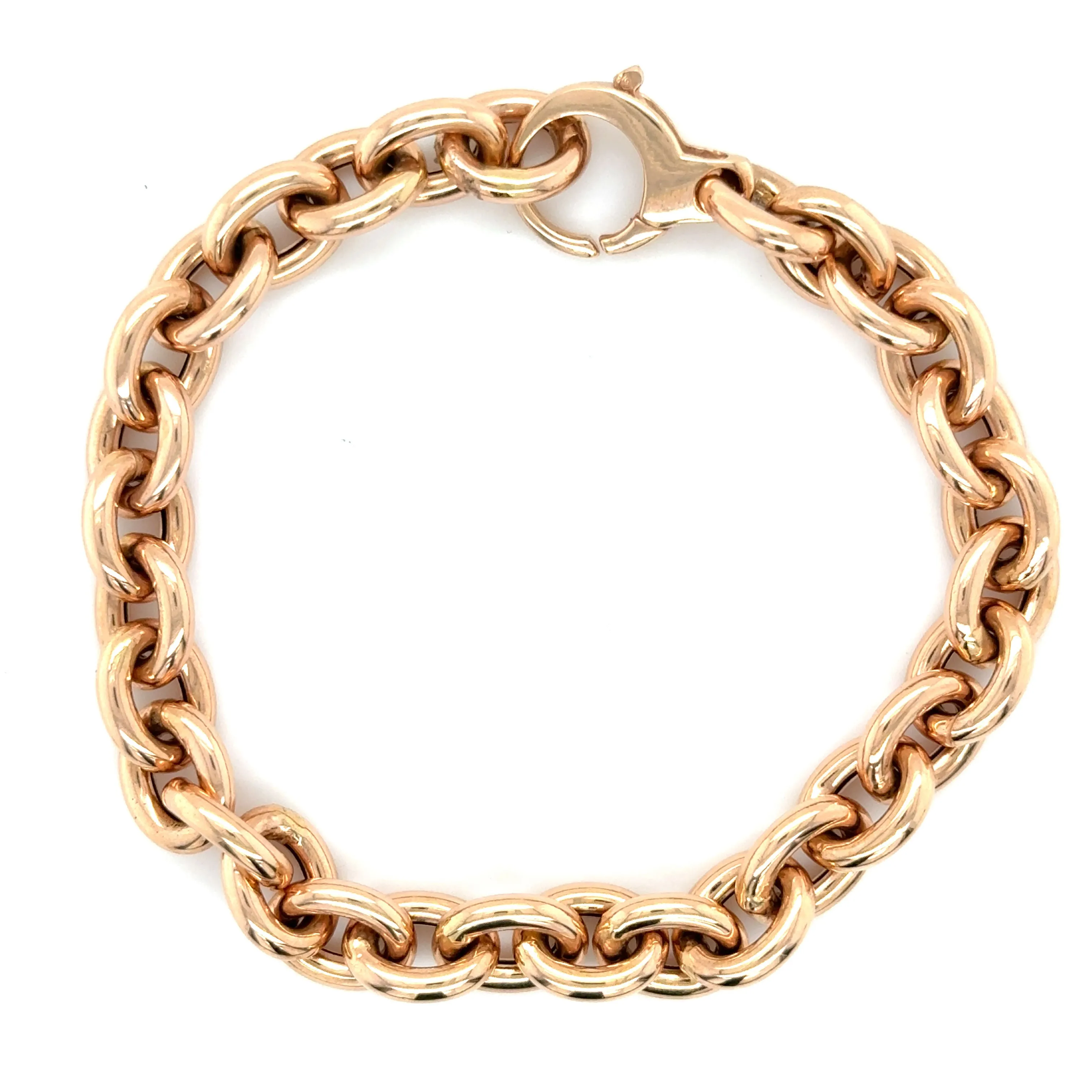 14K Yellow Gold Chunky Rolo Bracelet