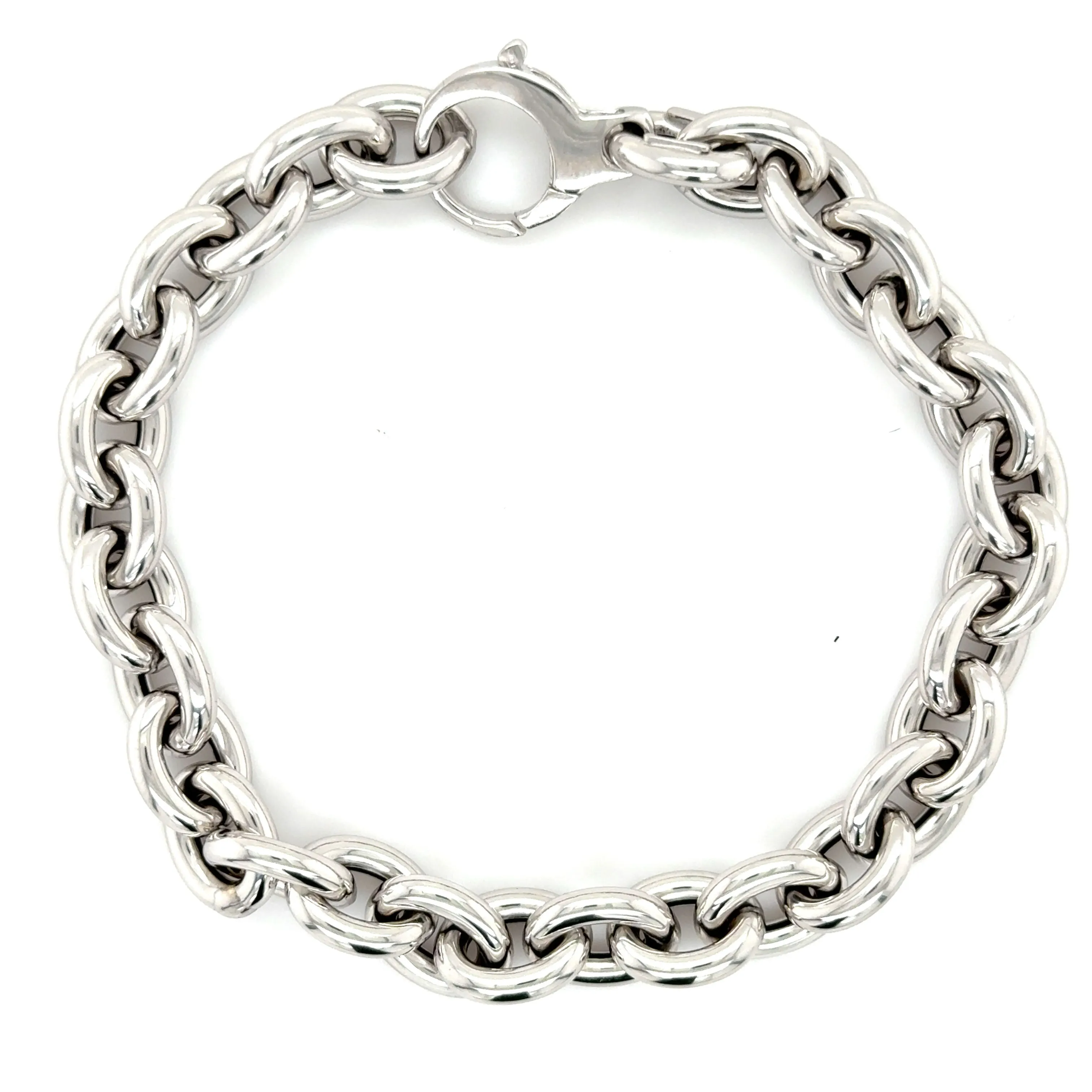 14K Yellow Gold Chunky Rolo Bracelet