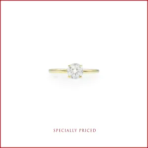 14KT Yellow Gold 0.75ct Solitaire Diamond Ring