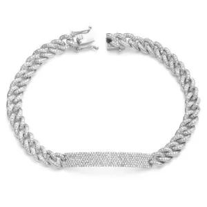 14KW 2.05CTW DIAMOND MIAMI CUBAN BRACELET WITH DIA