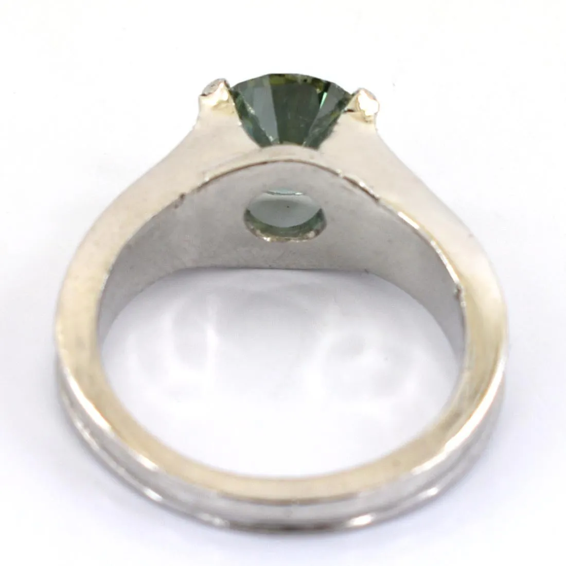 1.50 Ct AAA Certified Blue Diamond Solitaire Ring in 925 Sterling Silver, Amazing Shine & Bling !
