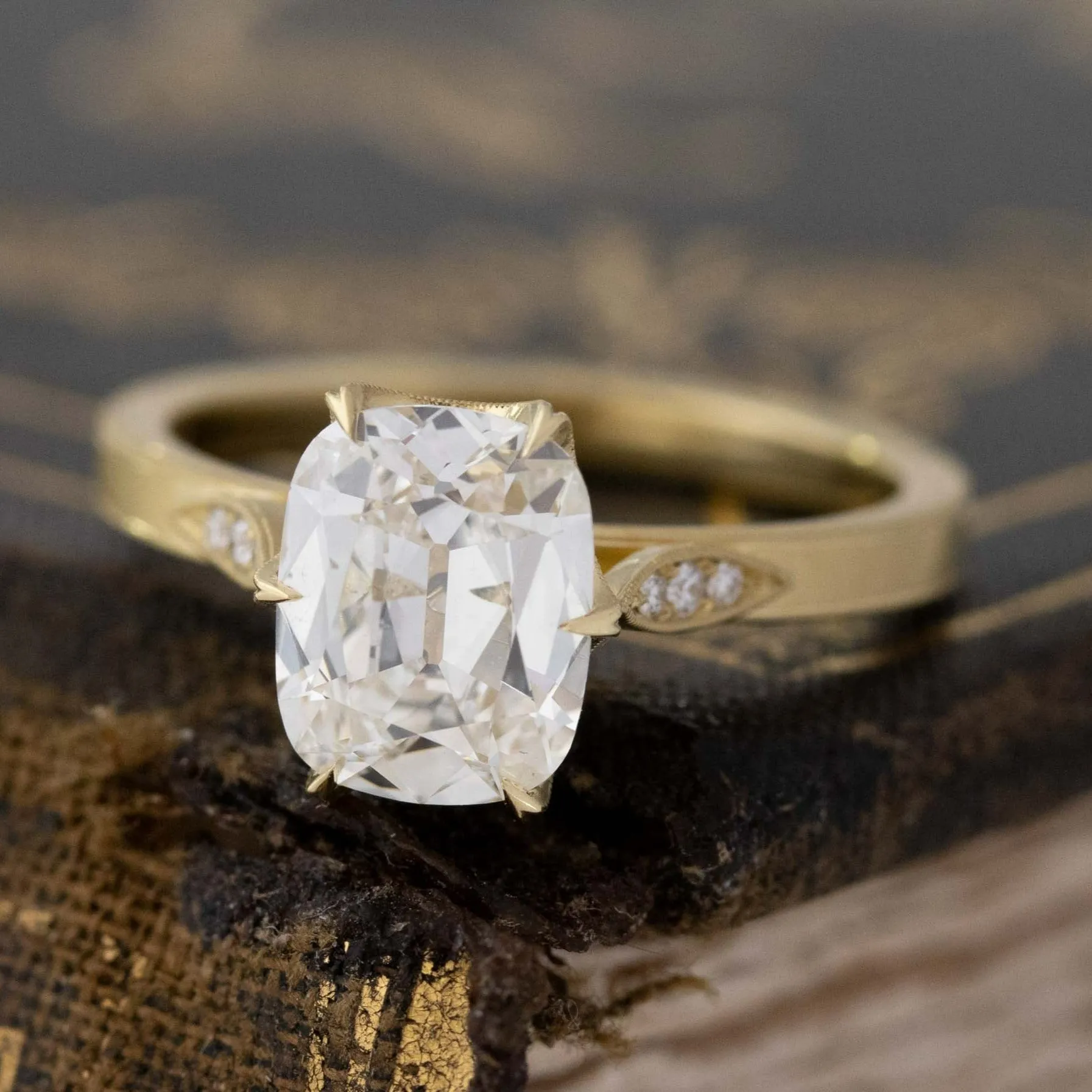 1.51ct Cushion Cut Diamond Grace Solitaire by Erika Winters