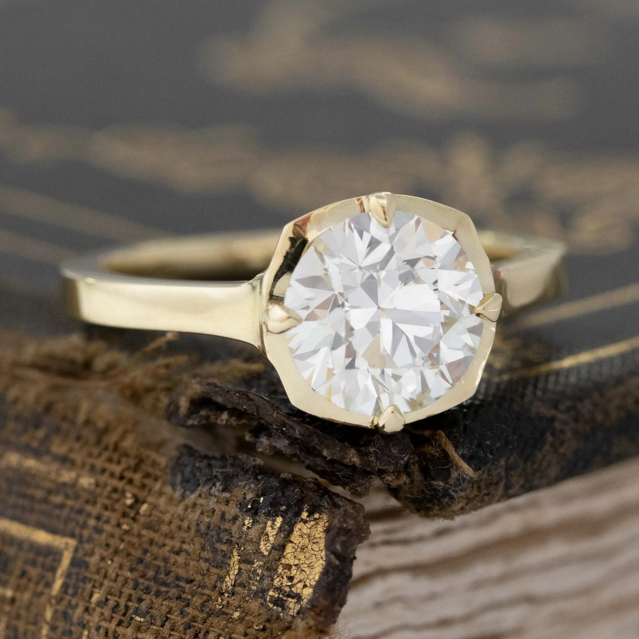 1.75ct Transitional Cut Diamond Solitaire, GIA N VS2