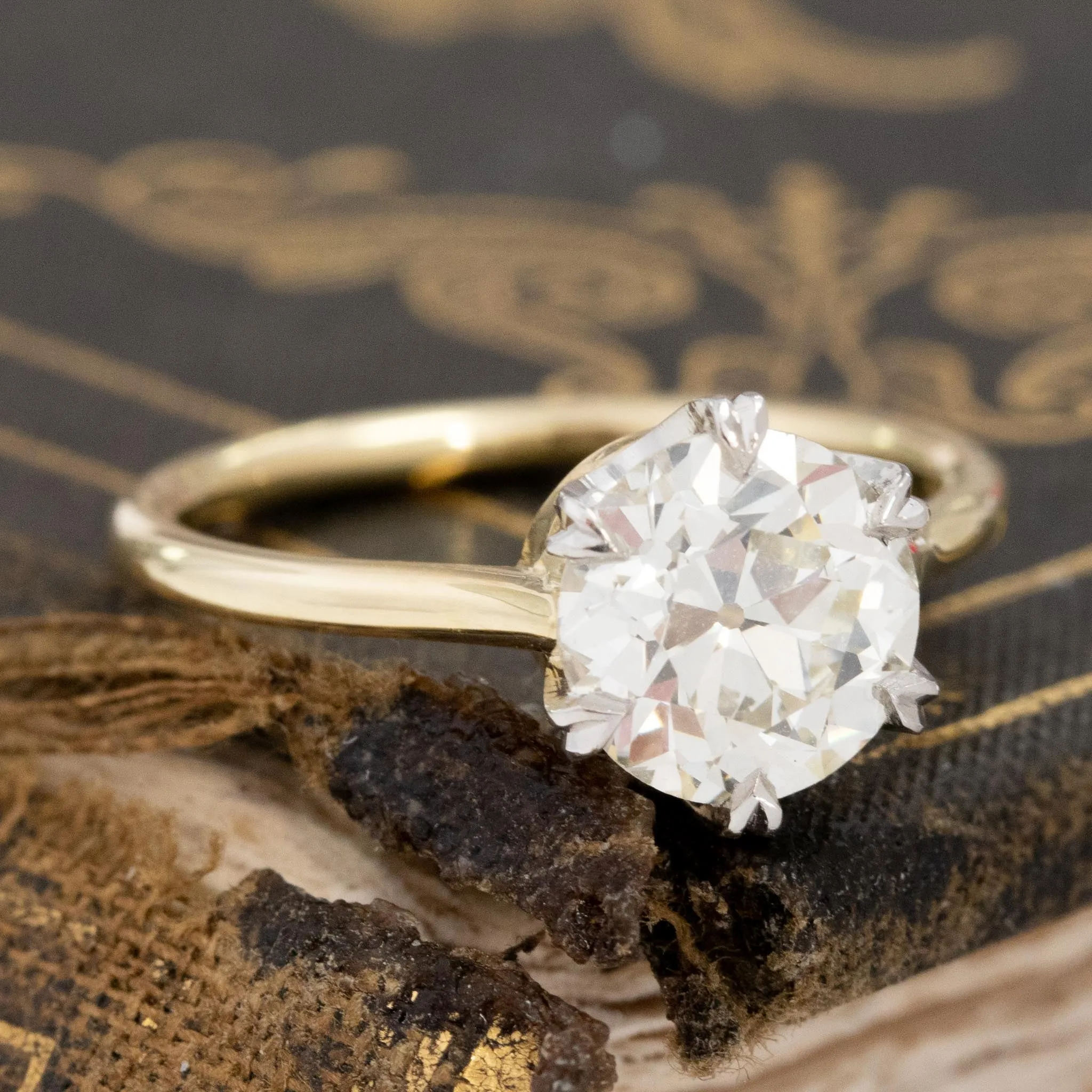 1.77ct Old European Cut Diamond Solitaire, GIA M SI