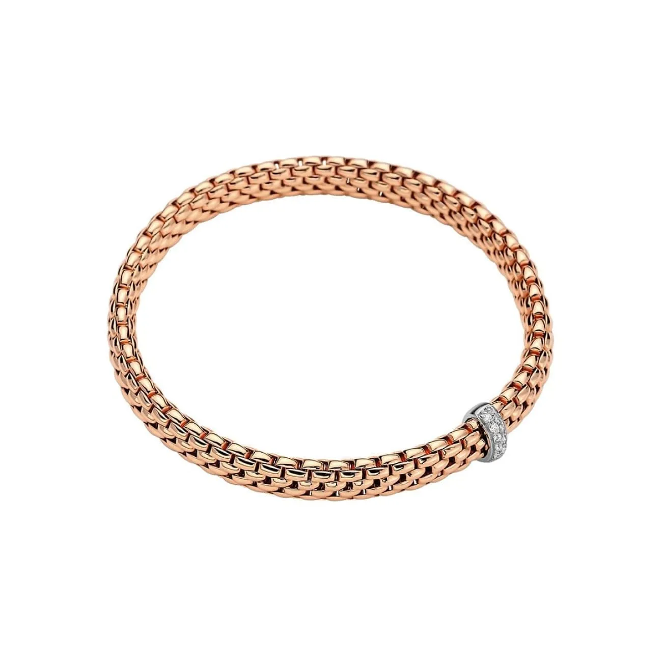 18KT ROSE & WHITE GOLD VENDOME BRACELET