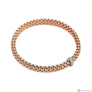 18KT ROSE & WHITE GOLD VENDOME BRACELET