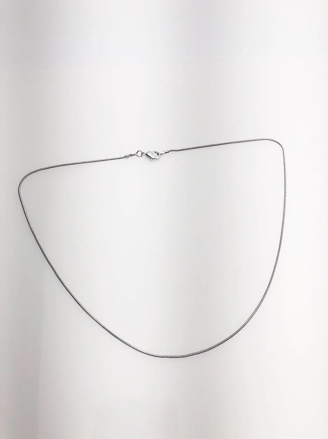 18" Silver Plated Snake Chain - 1.2mm Round Chain Necklaces