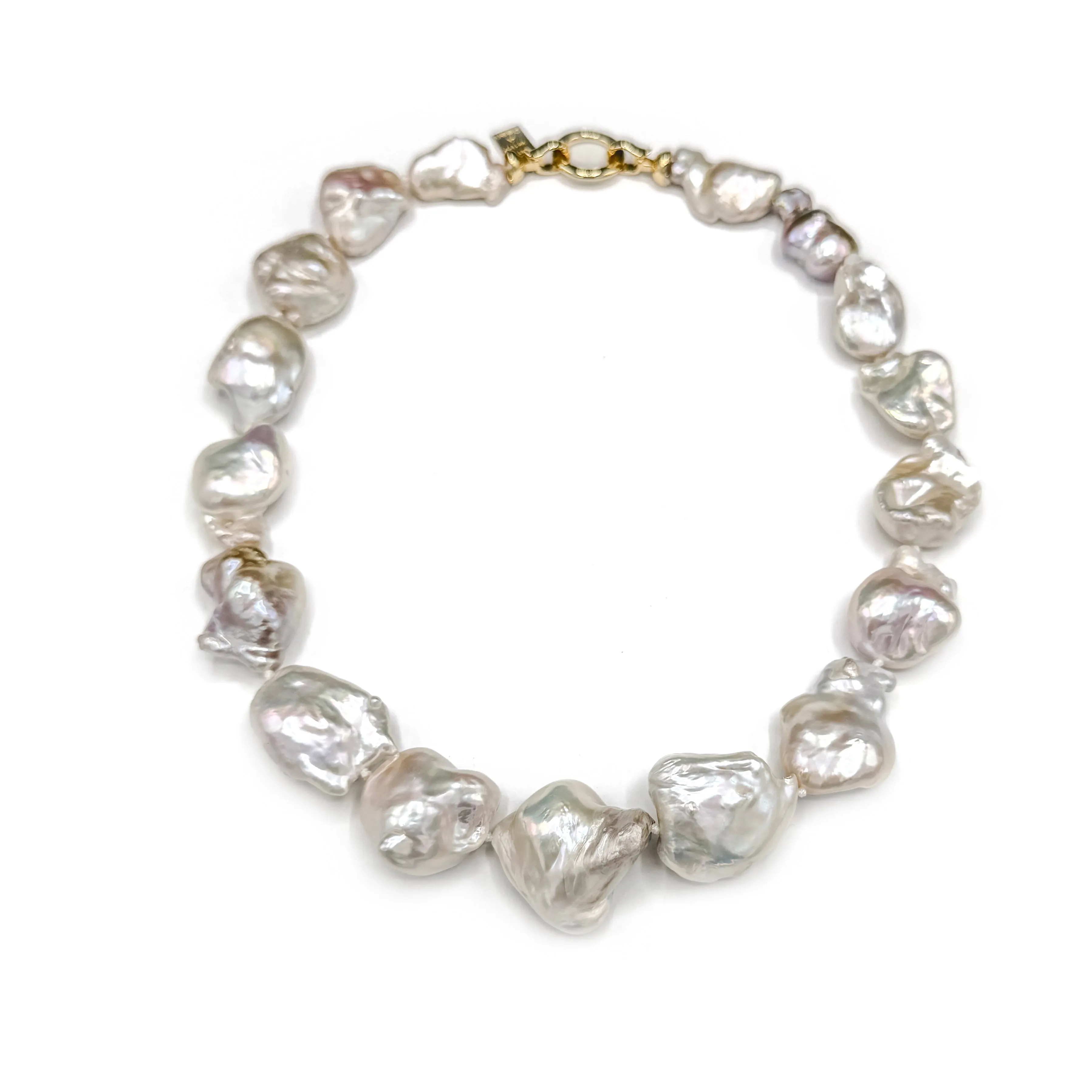 195-02-G-SHORT | STONE PEARL PINK 18" (ON GOLD)