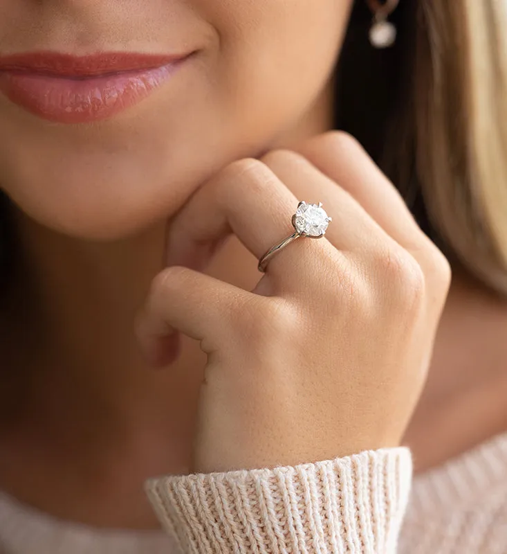 2.00 cttw. Six Prong Diamond Solitaire