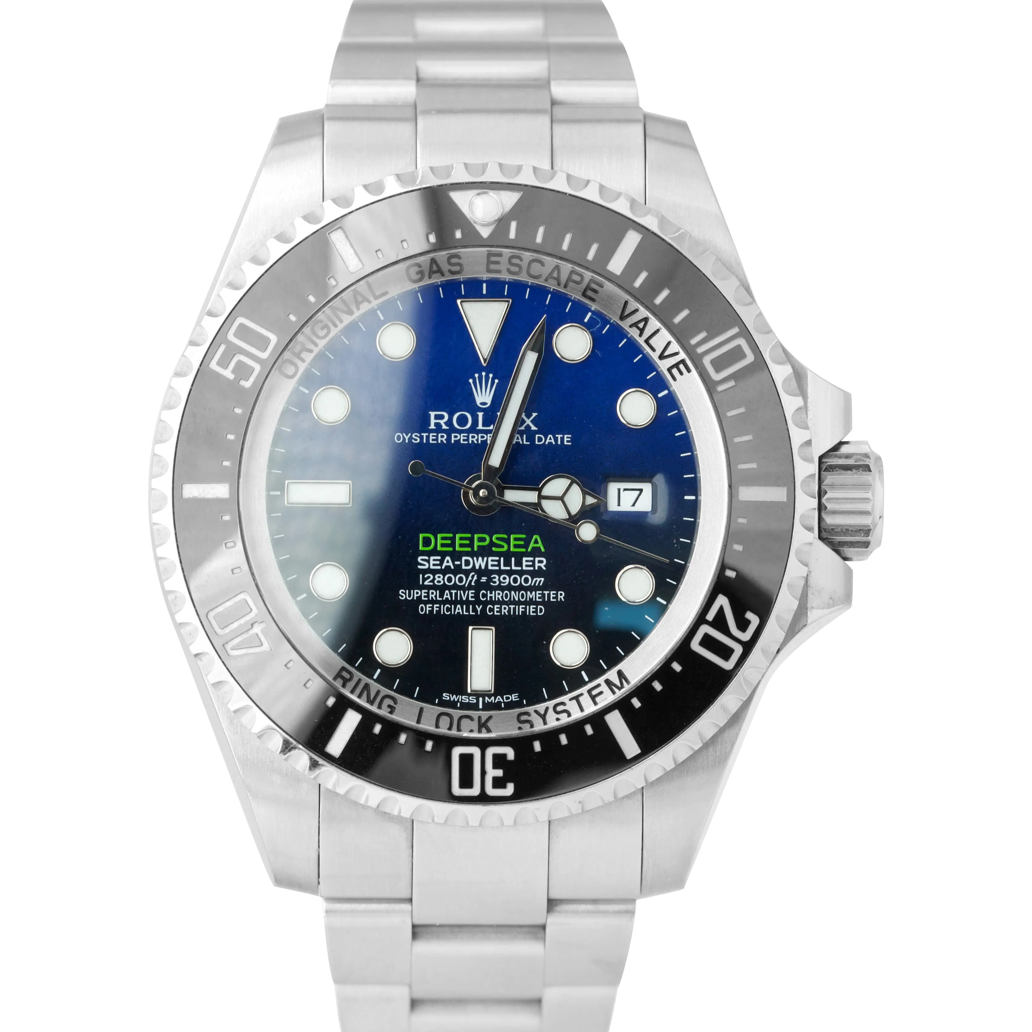2015 Rolex Sea-Dweller Deepsea James Cameron Blue Black 116660 44mm Watch B P