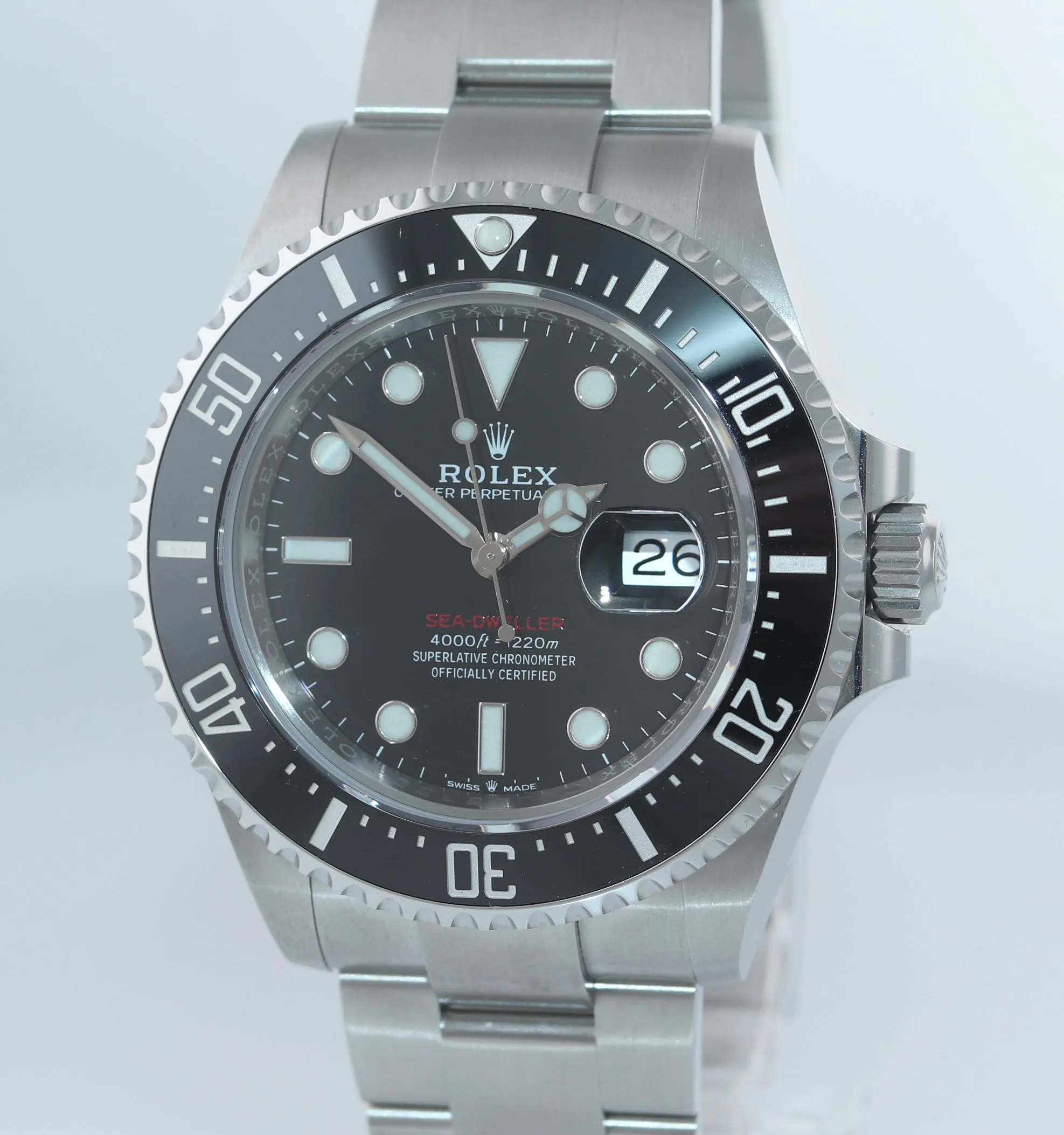 2021 Mark II Rolex Red Sea-Dweller 43mm 126600 Steel Oyster Watch Box