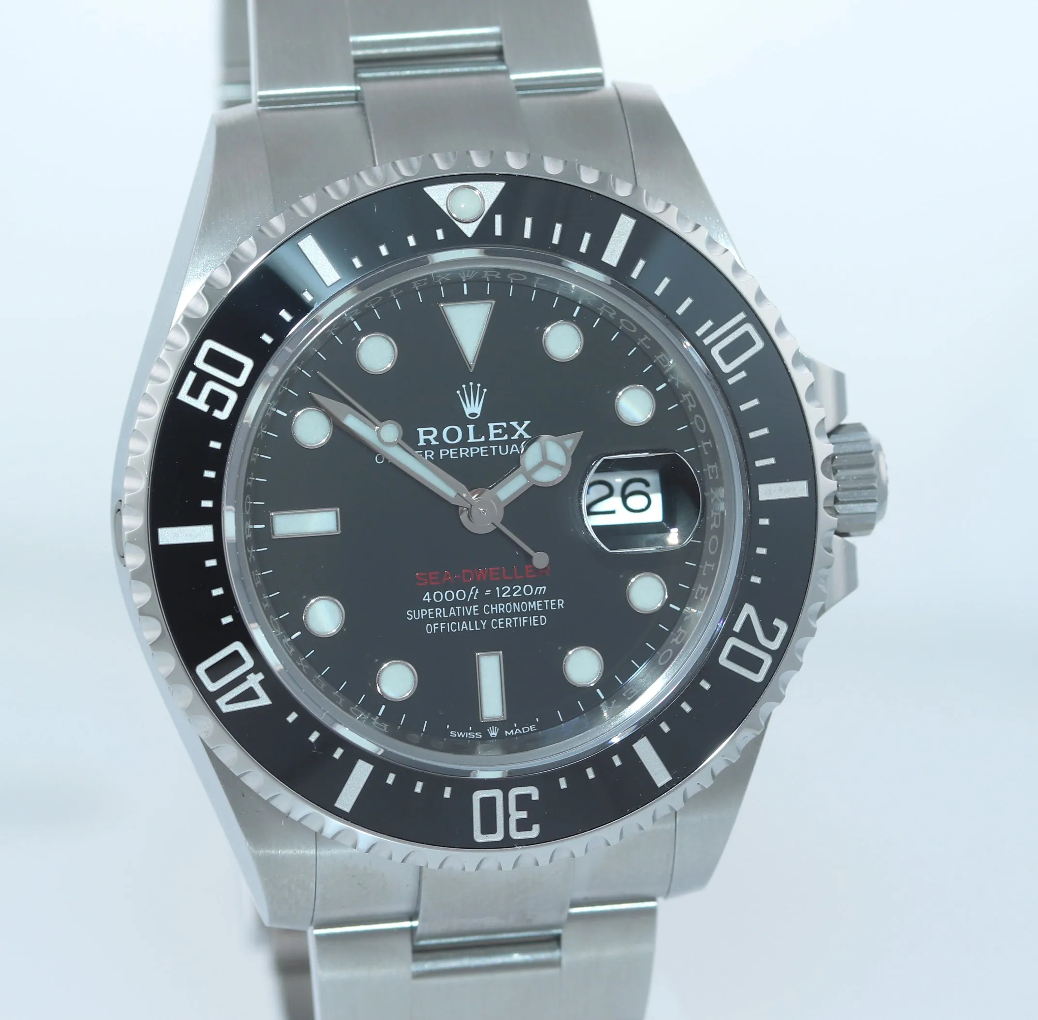 2021 Mark II Rolex Red Sea-Dweller 43mm 126600 Steel Oyster Watch Box