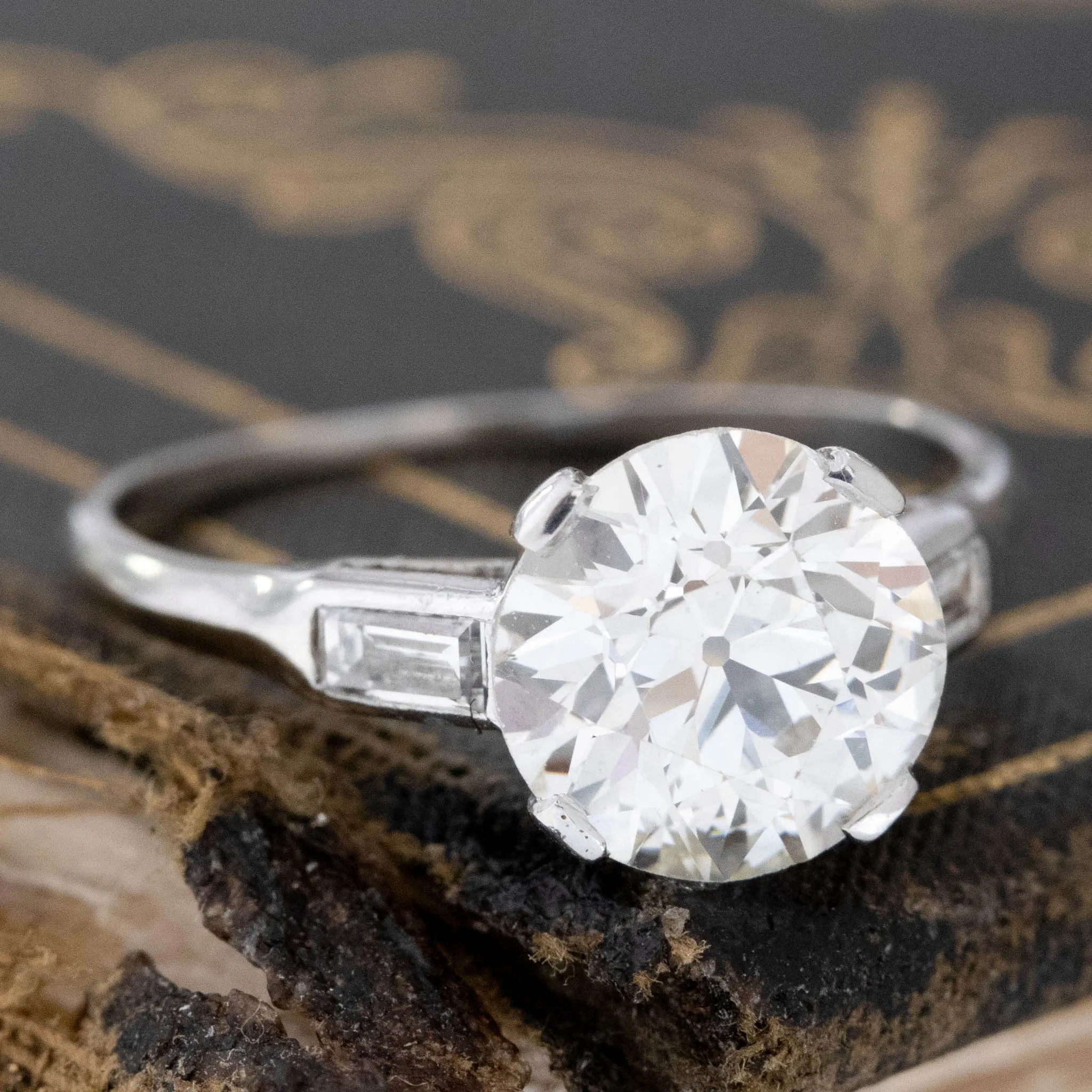 2.03ct Old European Cut Diamond Solitaire, GIA K SI1