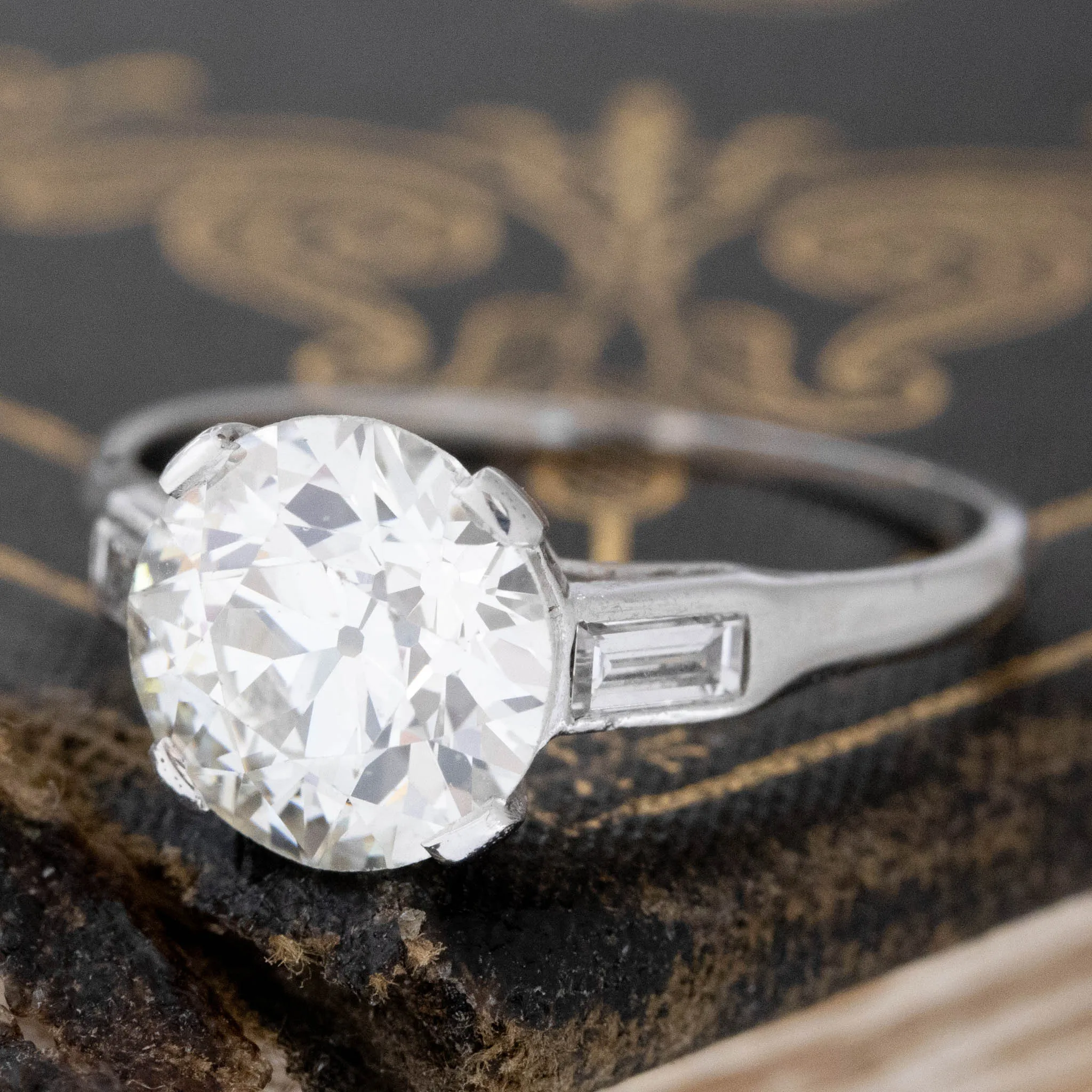 2.03ct Old European Cut Diamond Solitaire, GIA K SI1