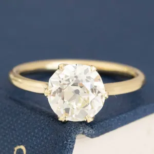 2.03ct Old European Cut Diamond Solitaire, GIA