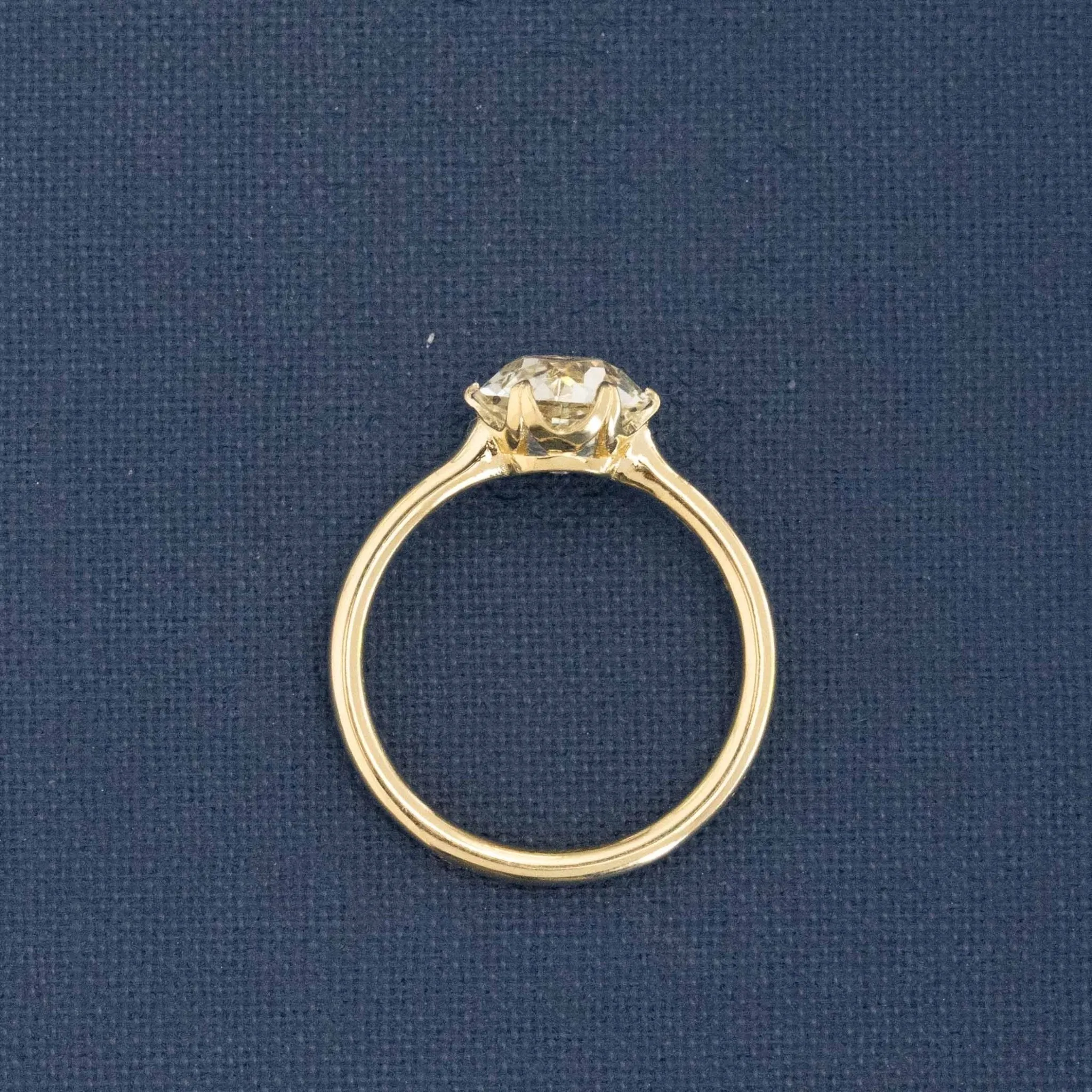 2.03ct Old European Cut Diamond Solitaire, GIA