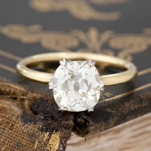 2.05ct Old Mine Cut Diamond Solitaire, GIA Q VS2