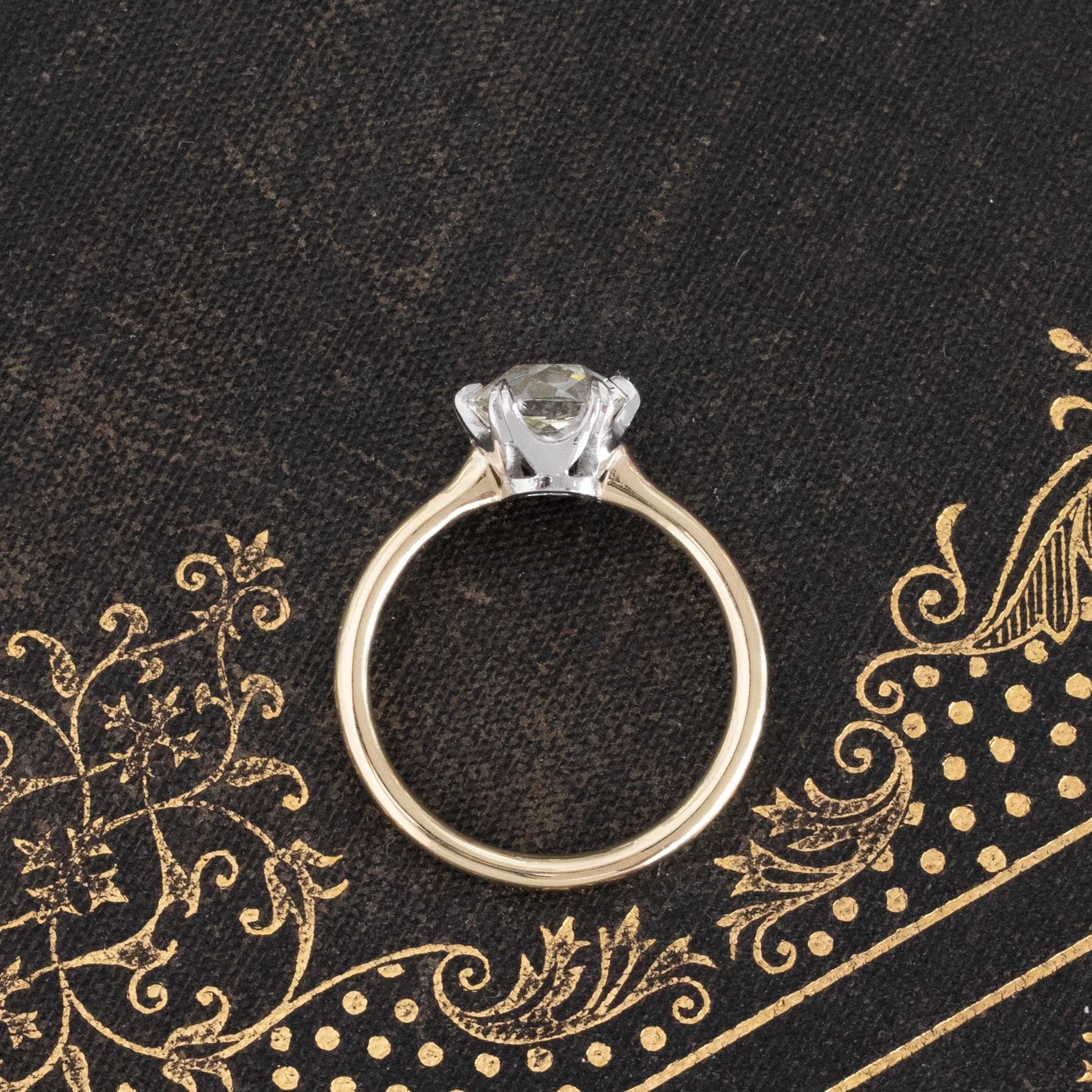 2.05ct Old Mine Cut Diamond Solitaire, GIA Q VS2