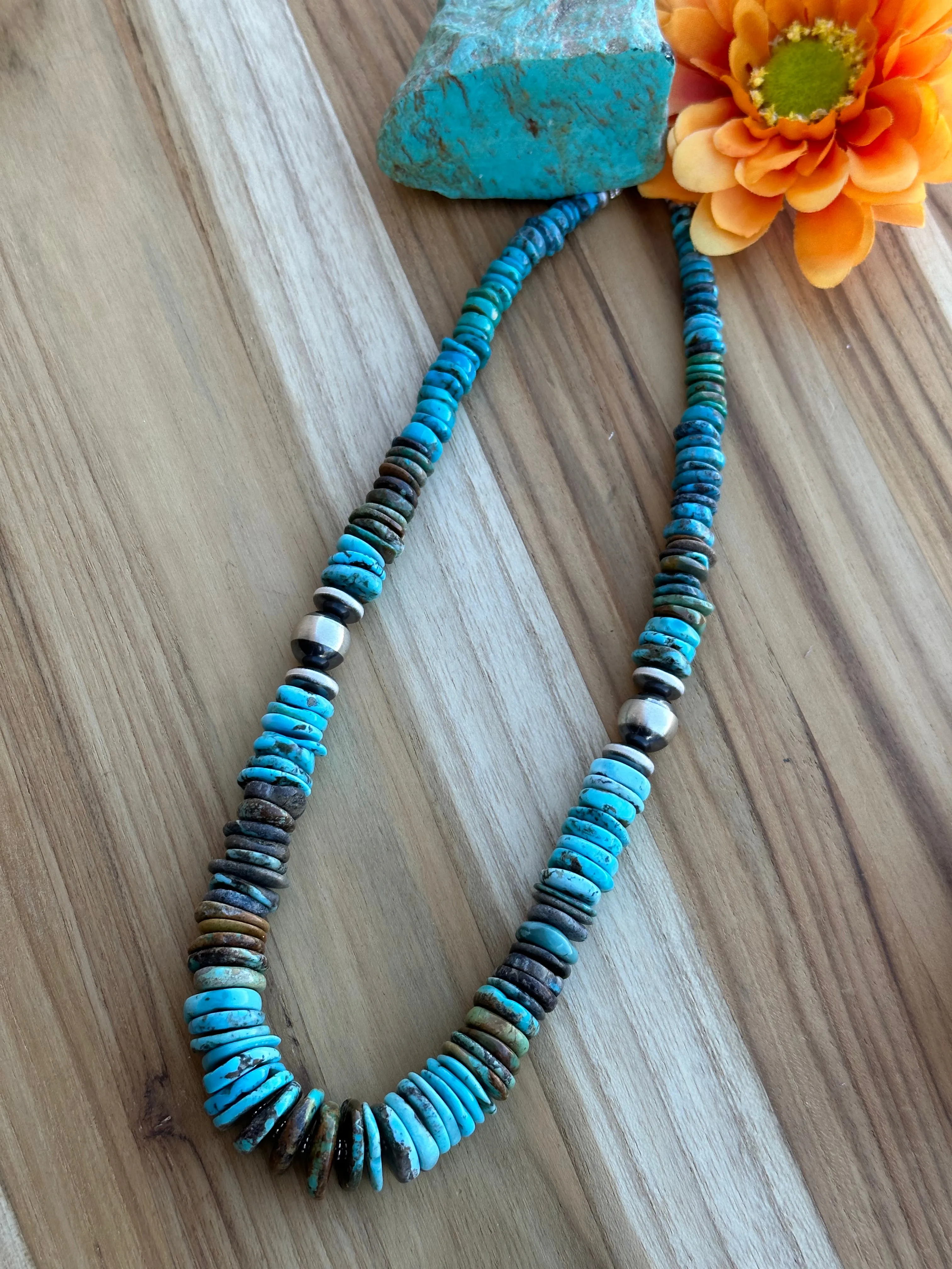 22" Turquoise Chip Necklaces