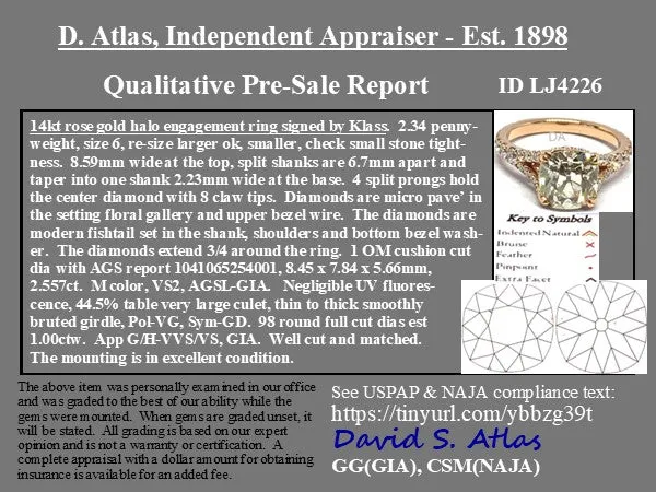 2.55ct Old Mine Cut Diamond Ring