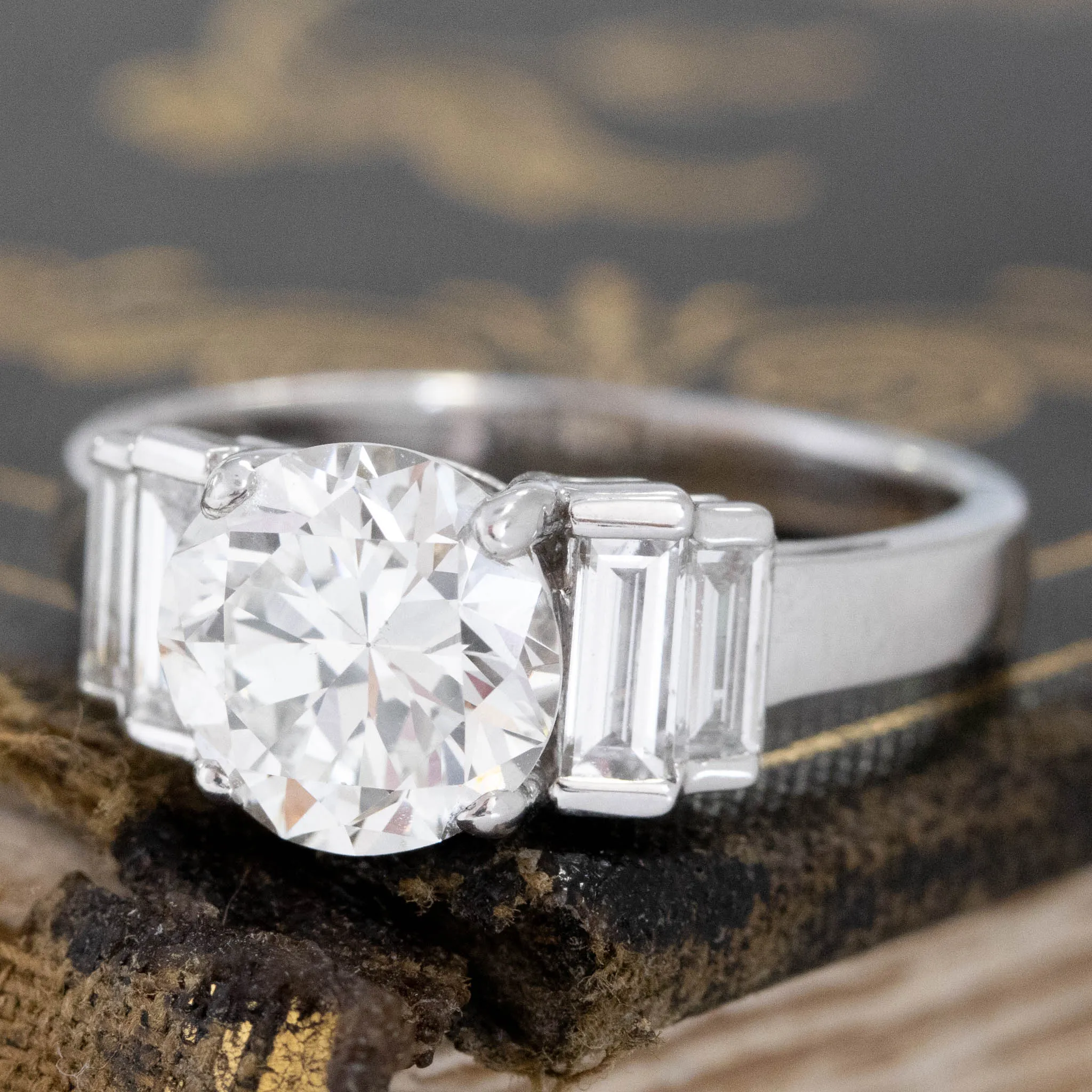 2.85ctw Transitional Cut Diamond Solitaire, GIA I