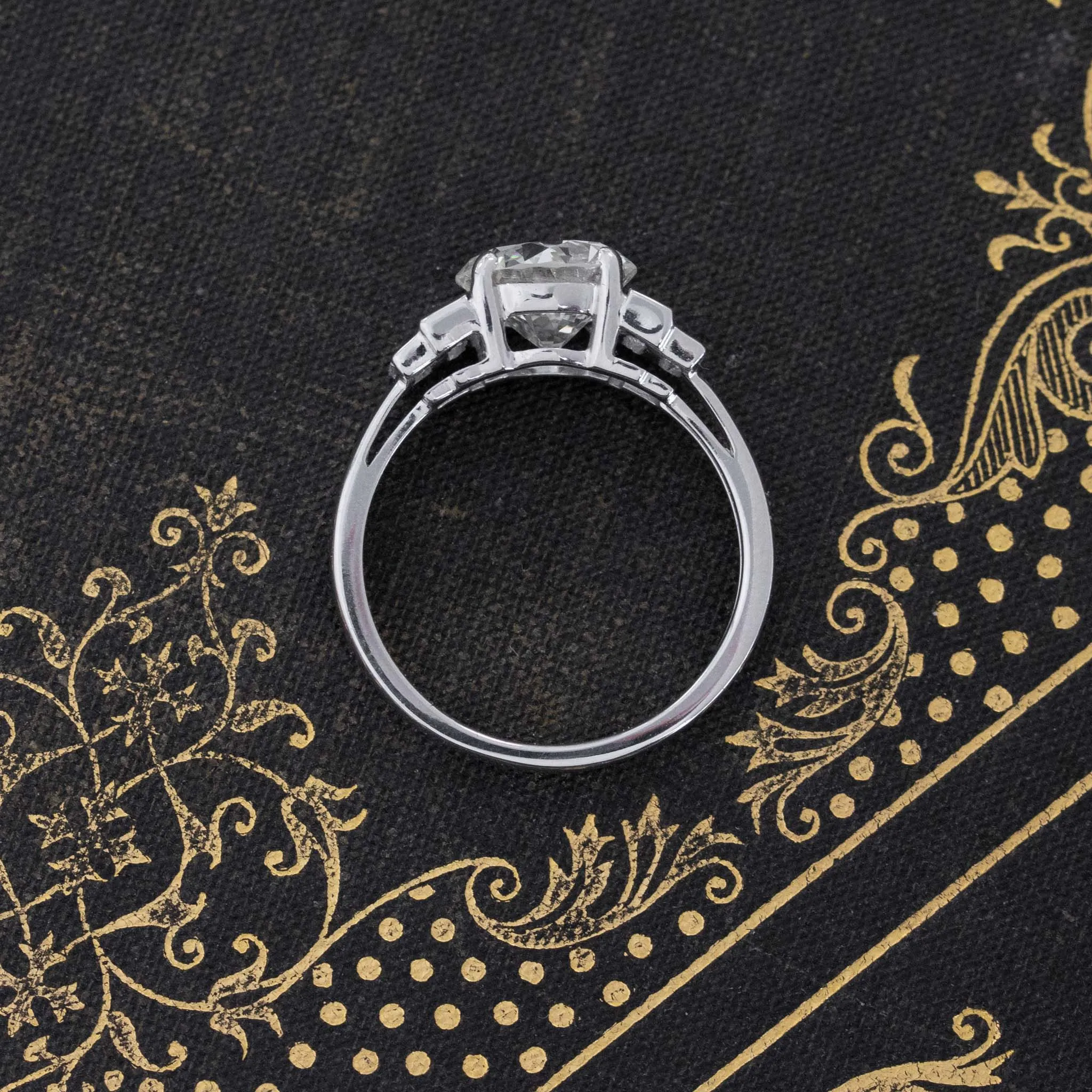 2.85ctw Transitional Cut Diamond Solitaire, GIA I
