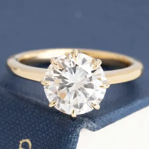 2.86ct Round Brilliant Cut Diamond Solitaire, GIA J VS1