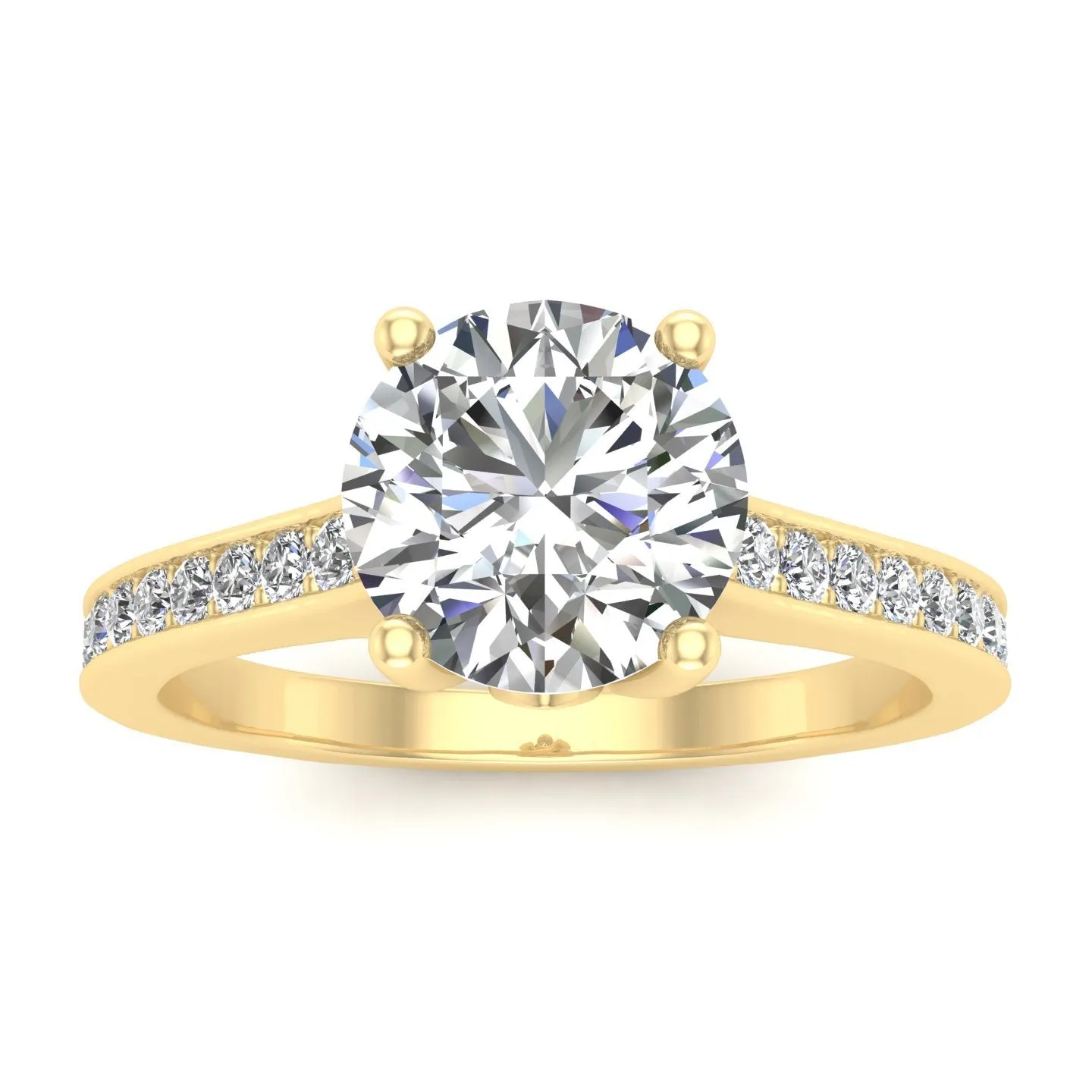 3/4ctw Diamond Engagement Ring in 10k Yellow Gold (K-L, I2-I3)