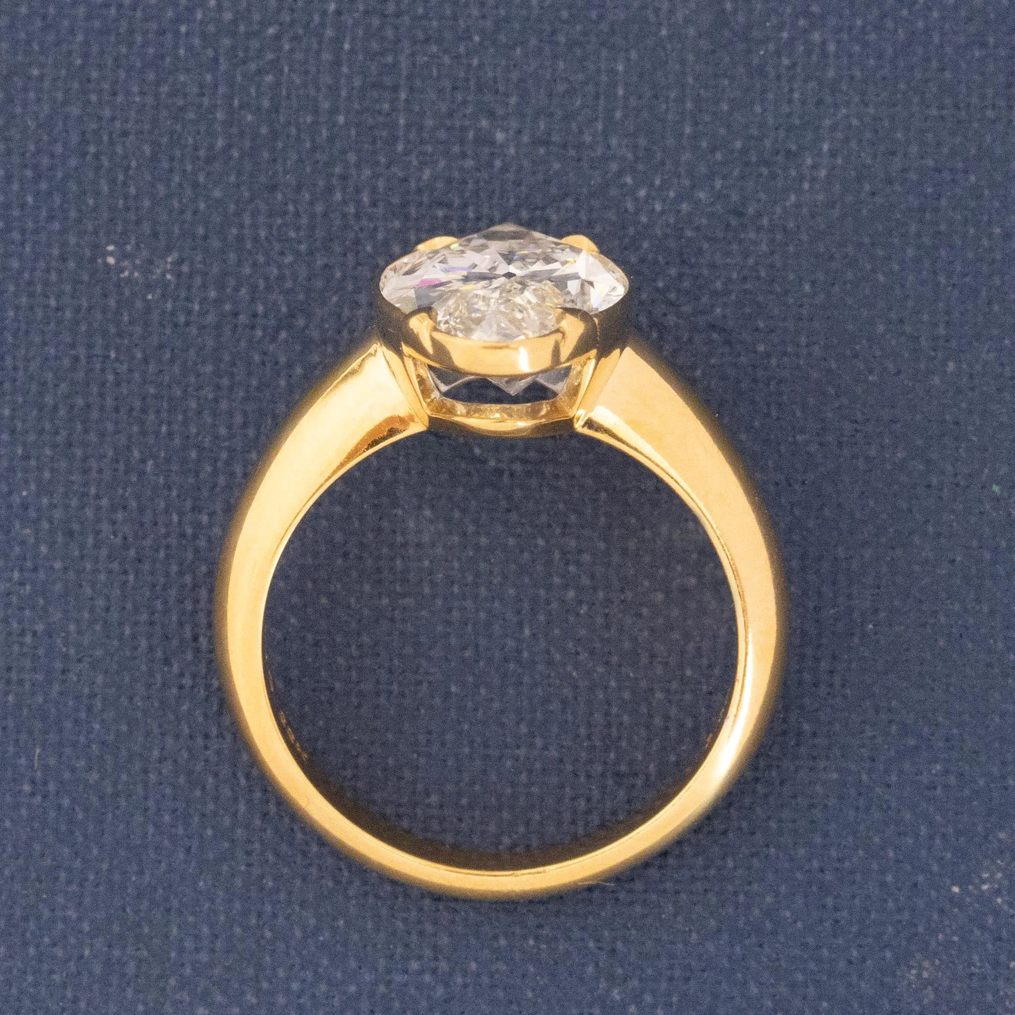 3.59ct Moval Cut Diamond Solitaire