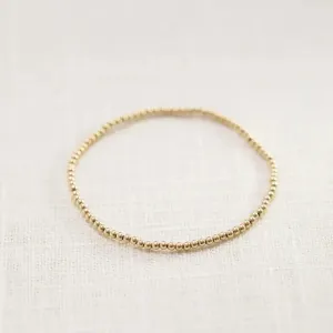 3mm Gold Filled Ball Bracelet
