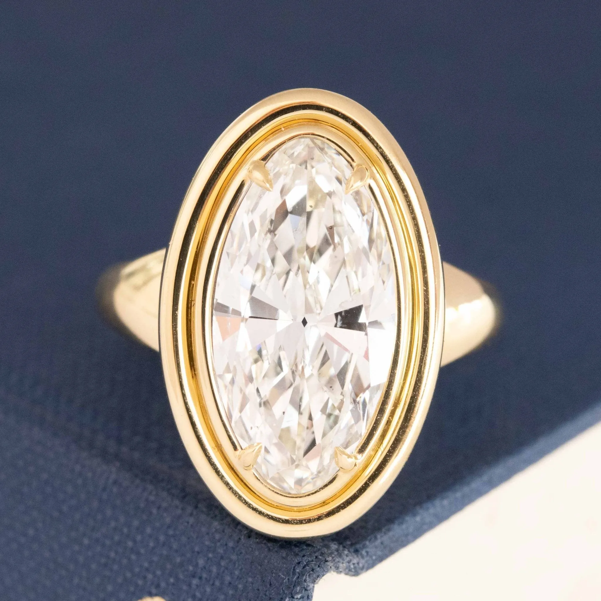 4.75ct Moval Cut Diamond Solitaire, GIA L SI2