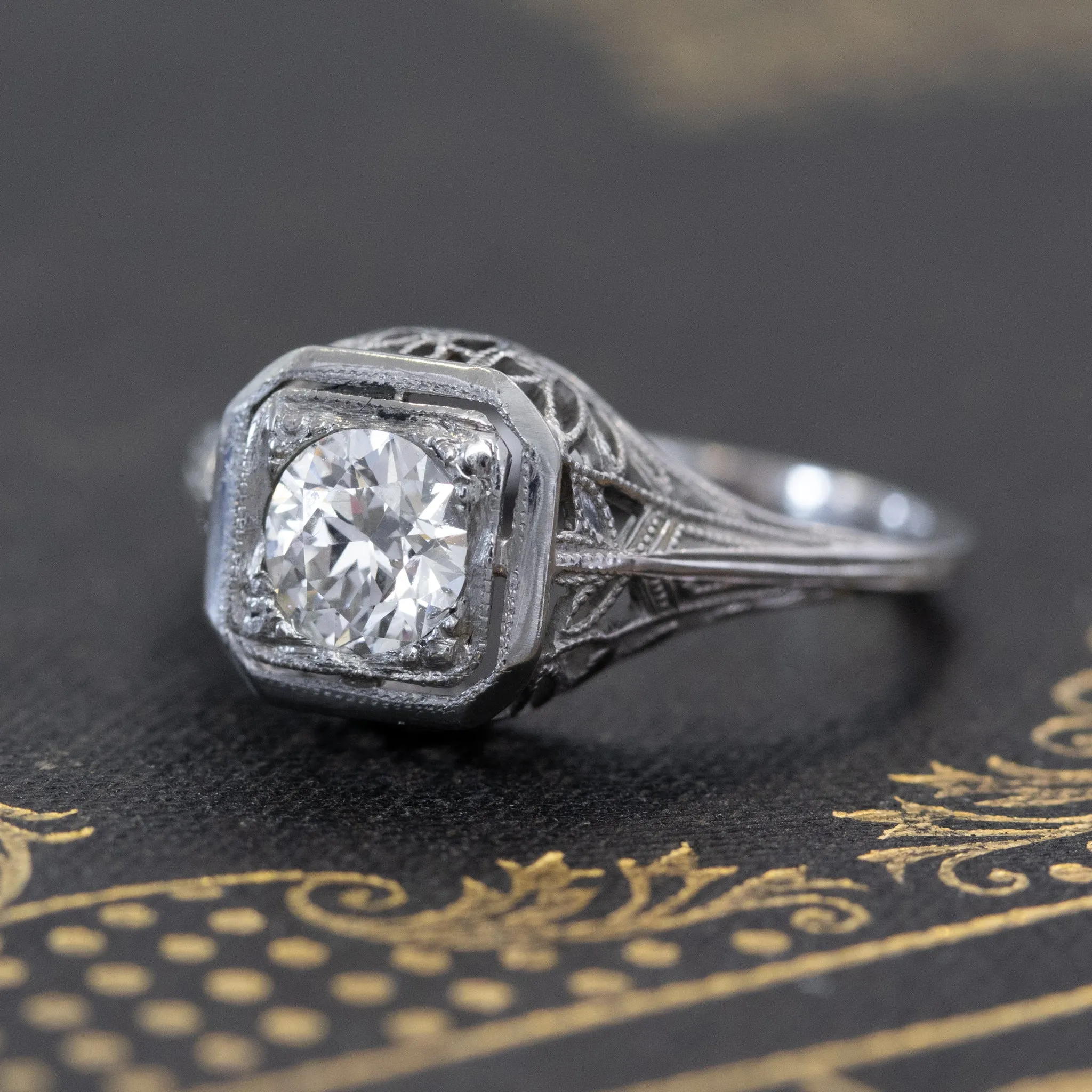 .52ct Transitional Cut Diamond Solitaire