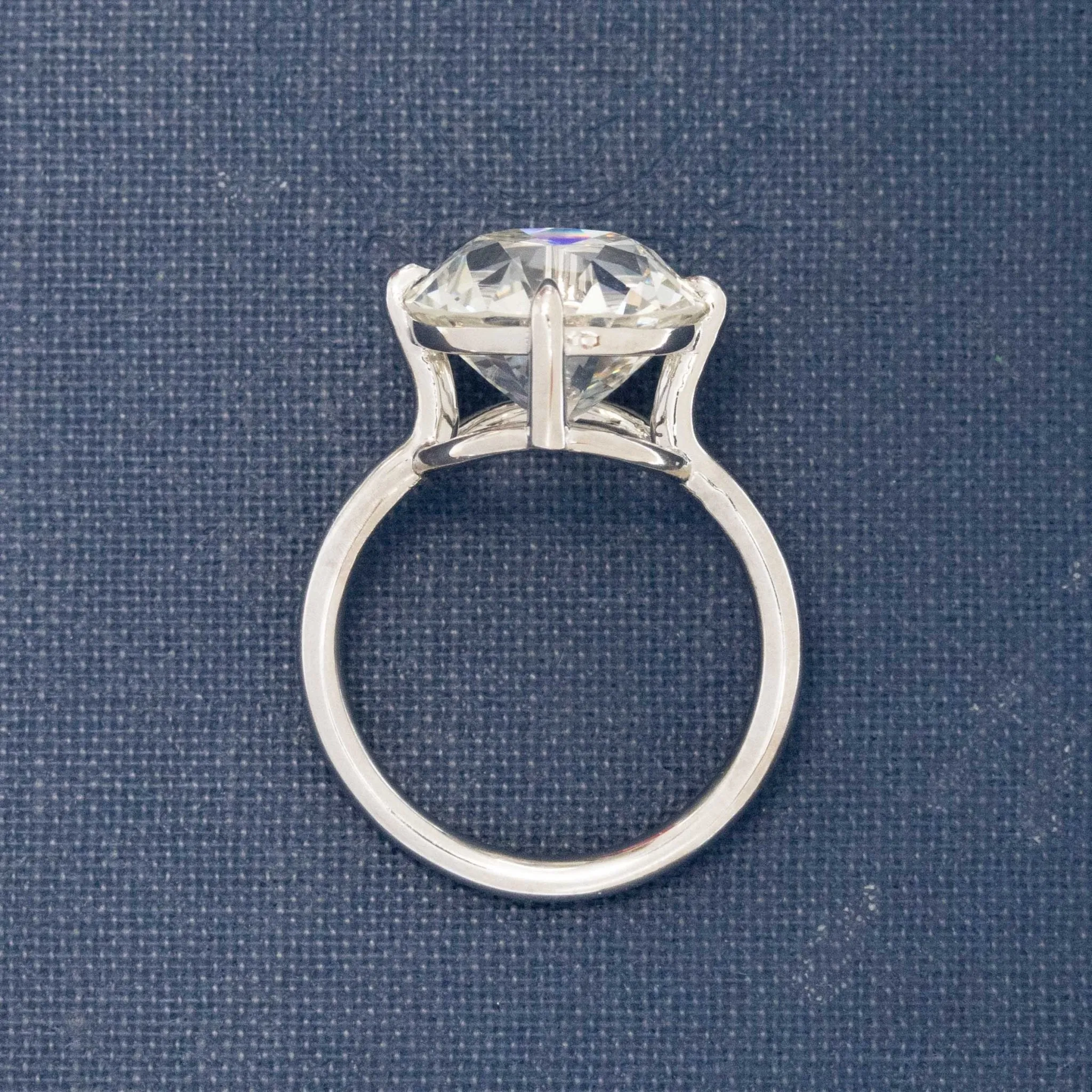 7.10ct Antique Old Mine Cut Diamond Ring