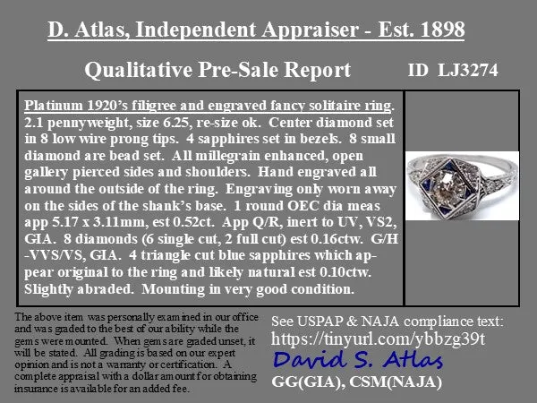 .78ctw Art Deco Old European Cut Diamond Solitaire