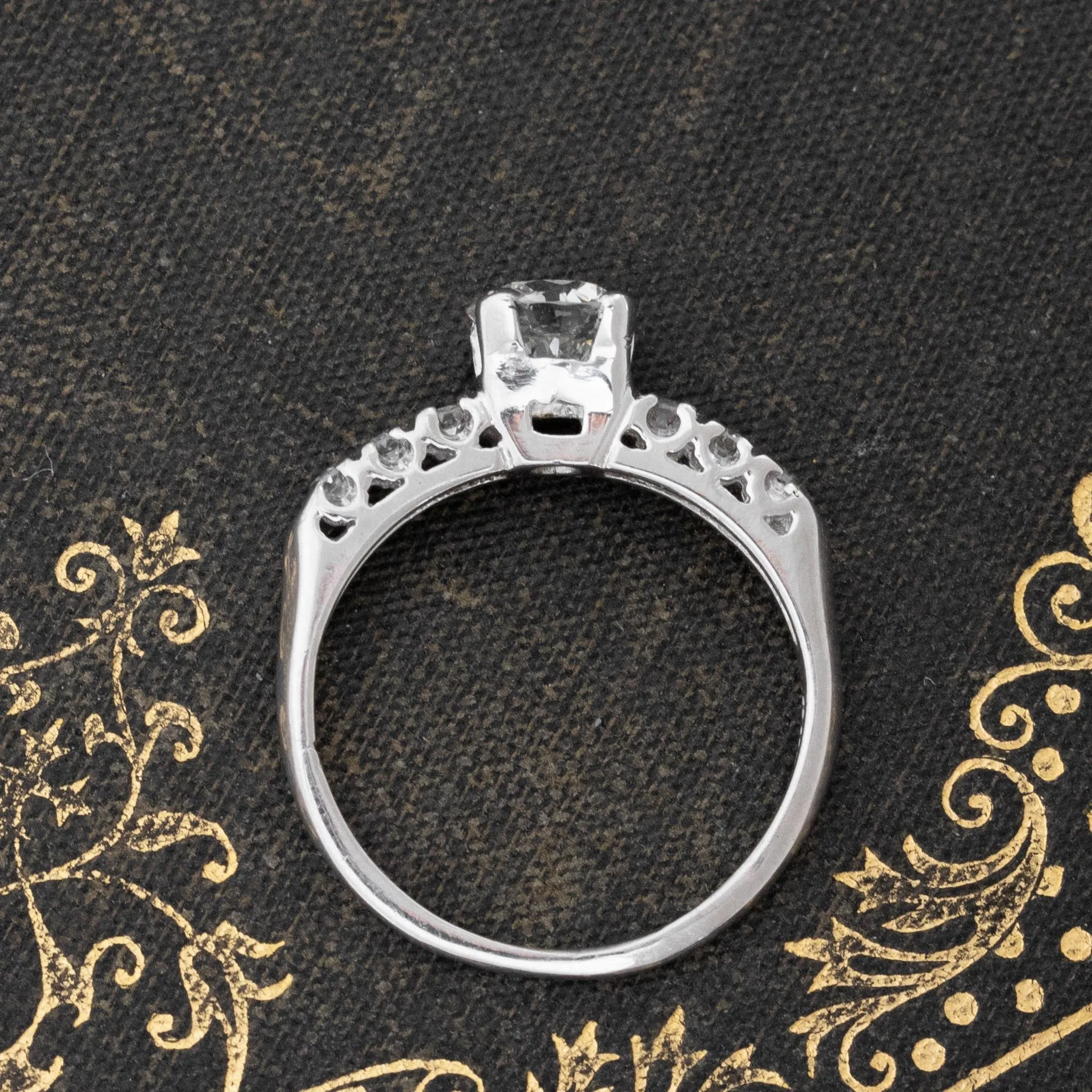 .90ctw Transitional Cut Diamond Ring, GIA H
