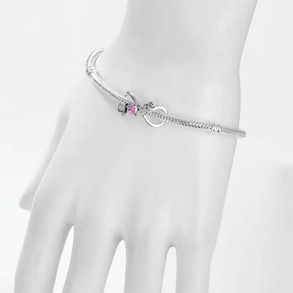 925 Silver Love Infinity Charm for Bracelet or Necklace DIY Jewelry Making