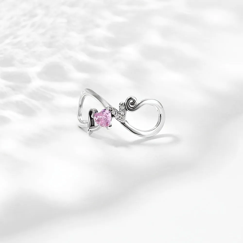 925 Silver Love Infinity Charm for Bracelet or Necklace DIY Jewelry Making
