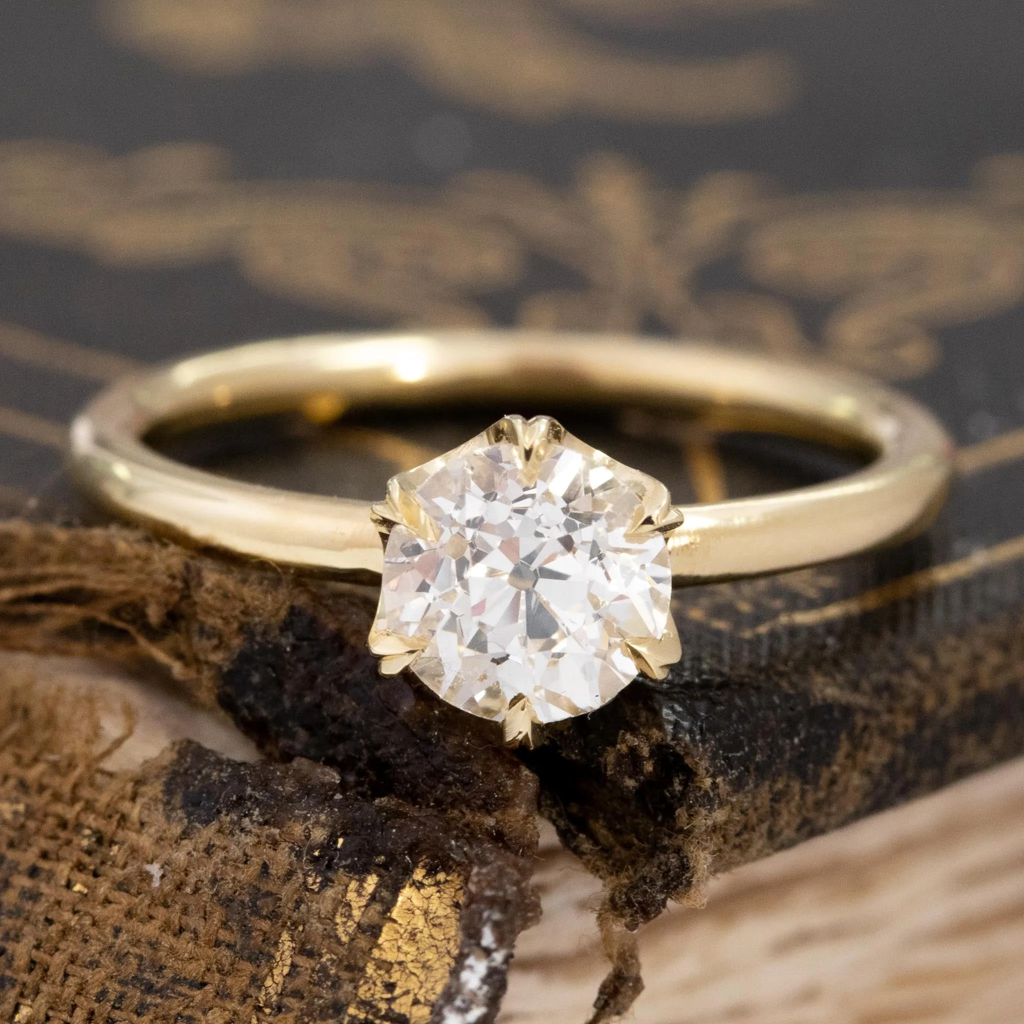 .92ct Old European Cut Diamond Solitaire, GIA J SI