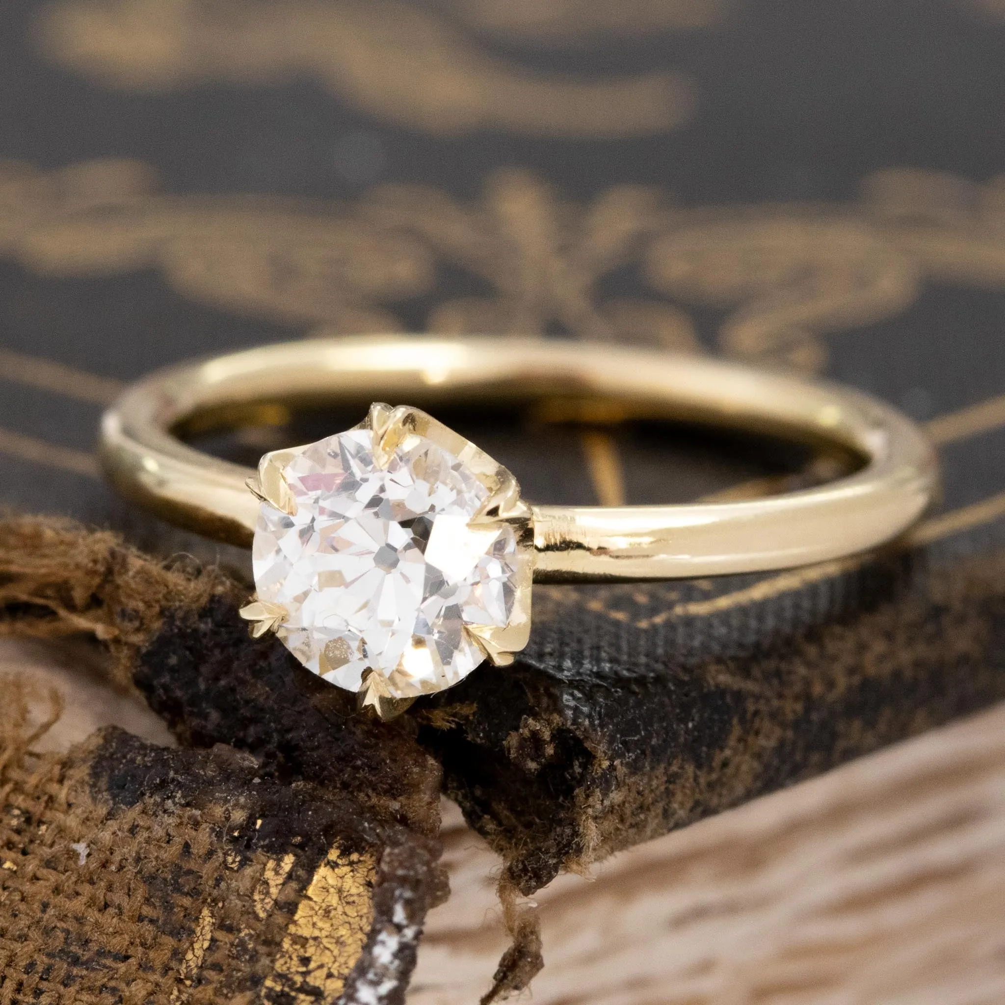.92ct Old European Cut Diamond Solitaire, GIA J SI