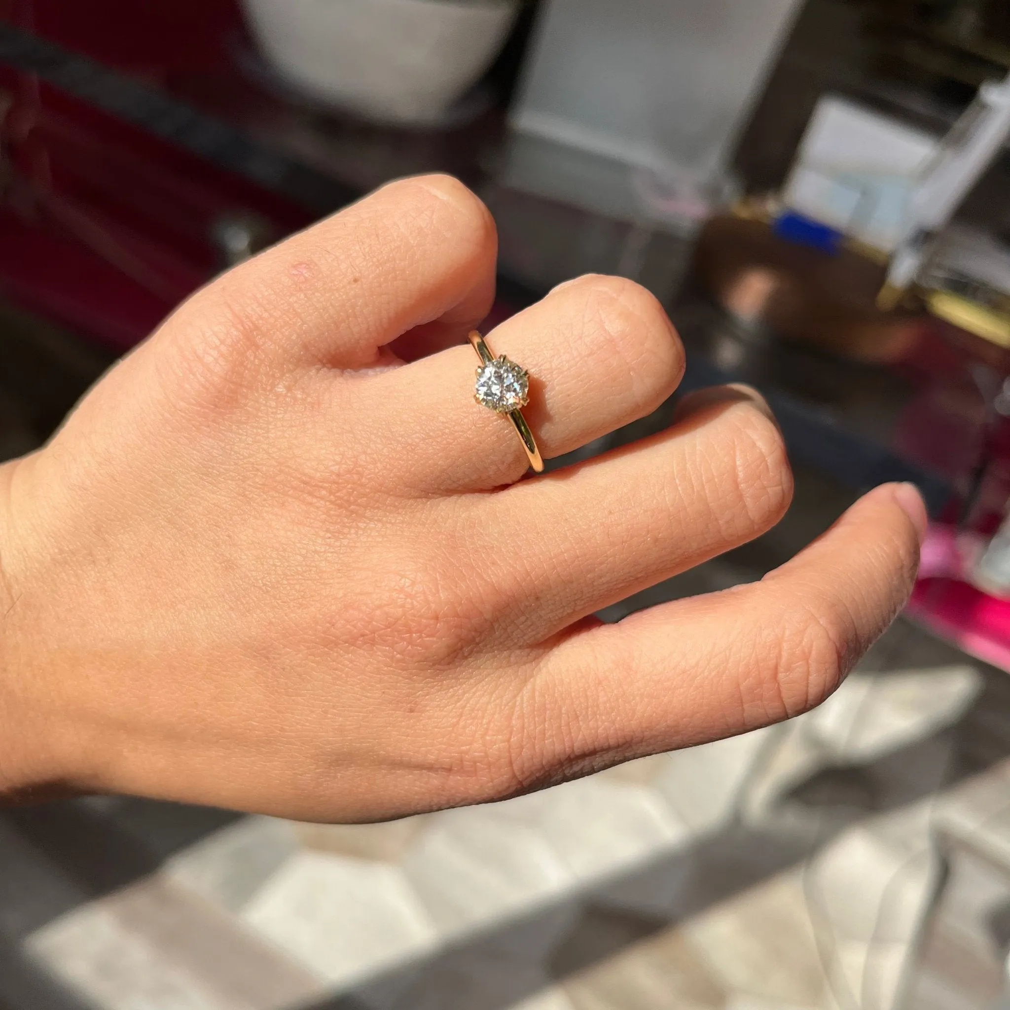 .92ct Old European Cut Diamond Solitaire, GIA J SI