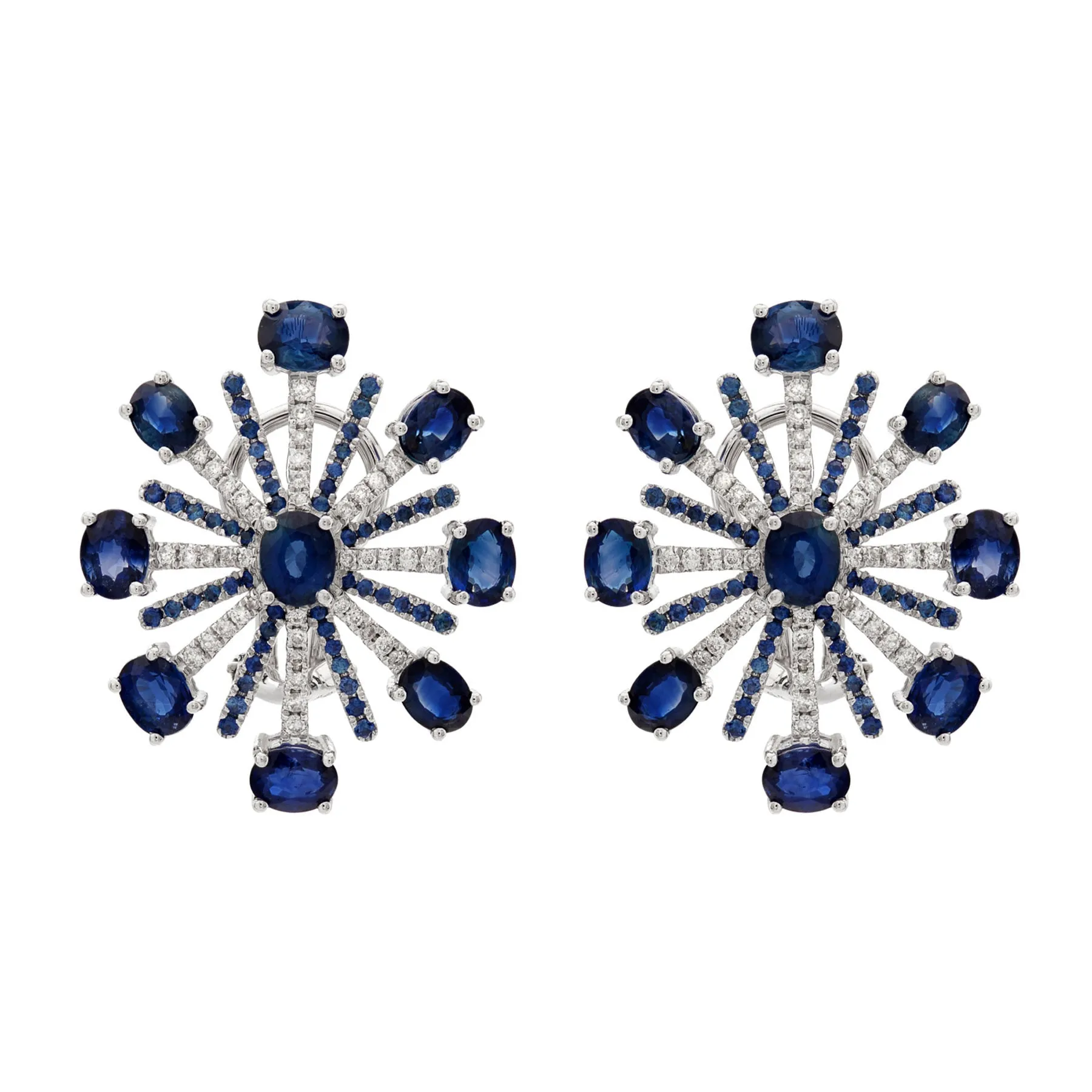 A Sea of Blue Mist Sapphire Stud Earrings