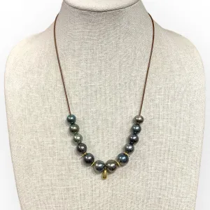 Adjustable Tahitian Pearls, 18K Gold