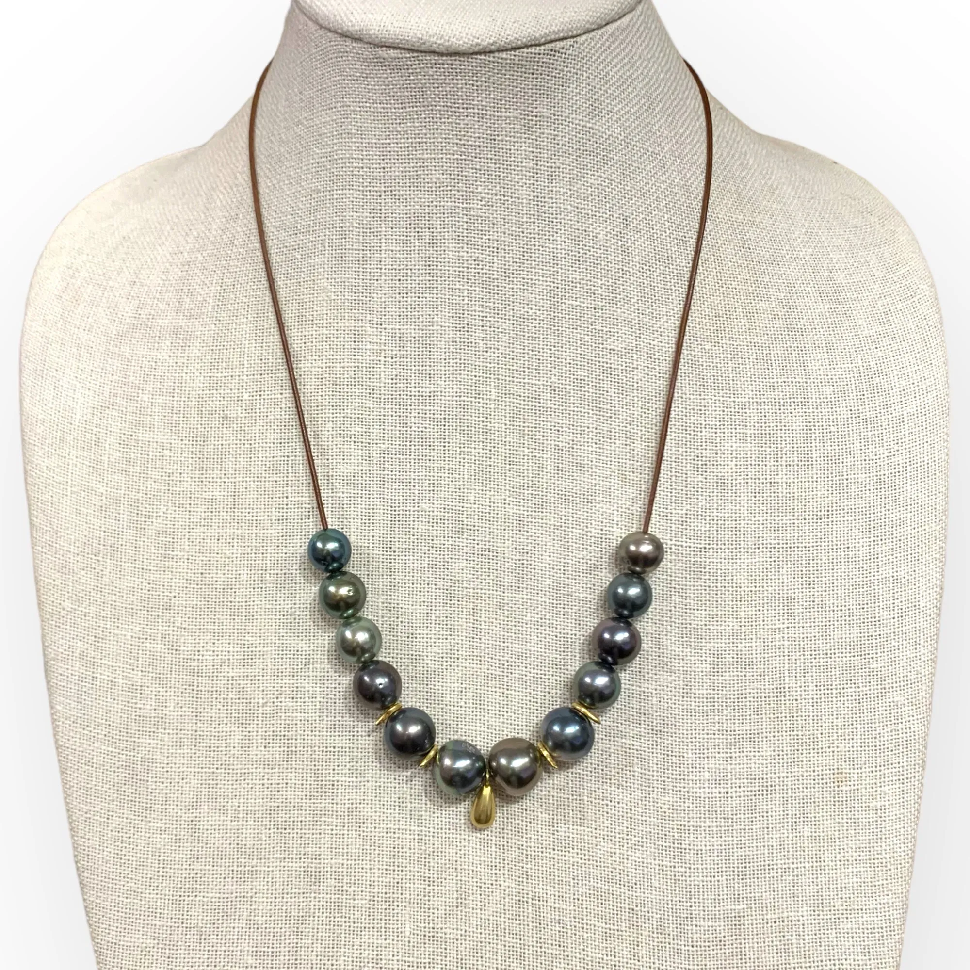 Adjustable Tahitian Pearls, 18K Gold