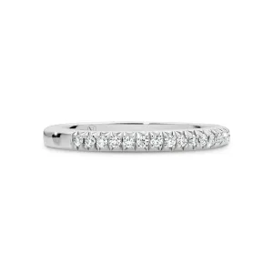 ADRIANA | French Pavé Diamond Ring in Platinum (0.19ct tw.)