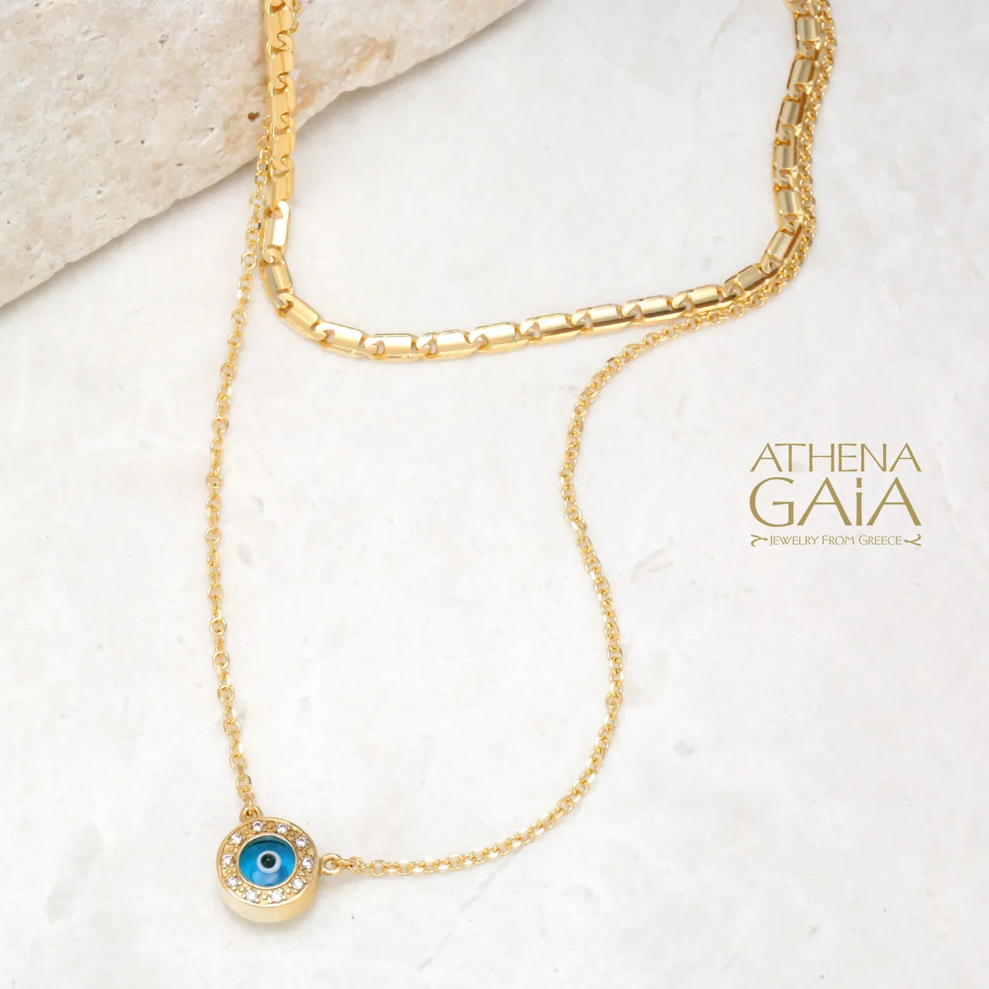 Agapi Mati Evil Eye Necklace