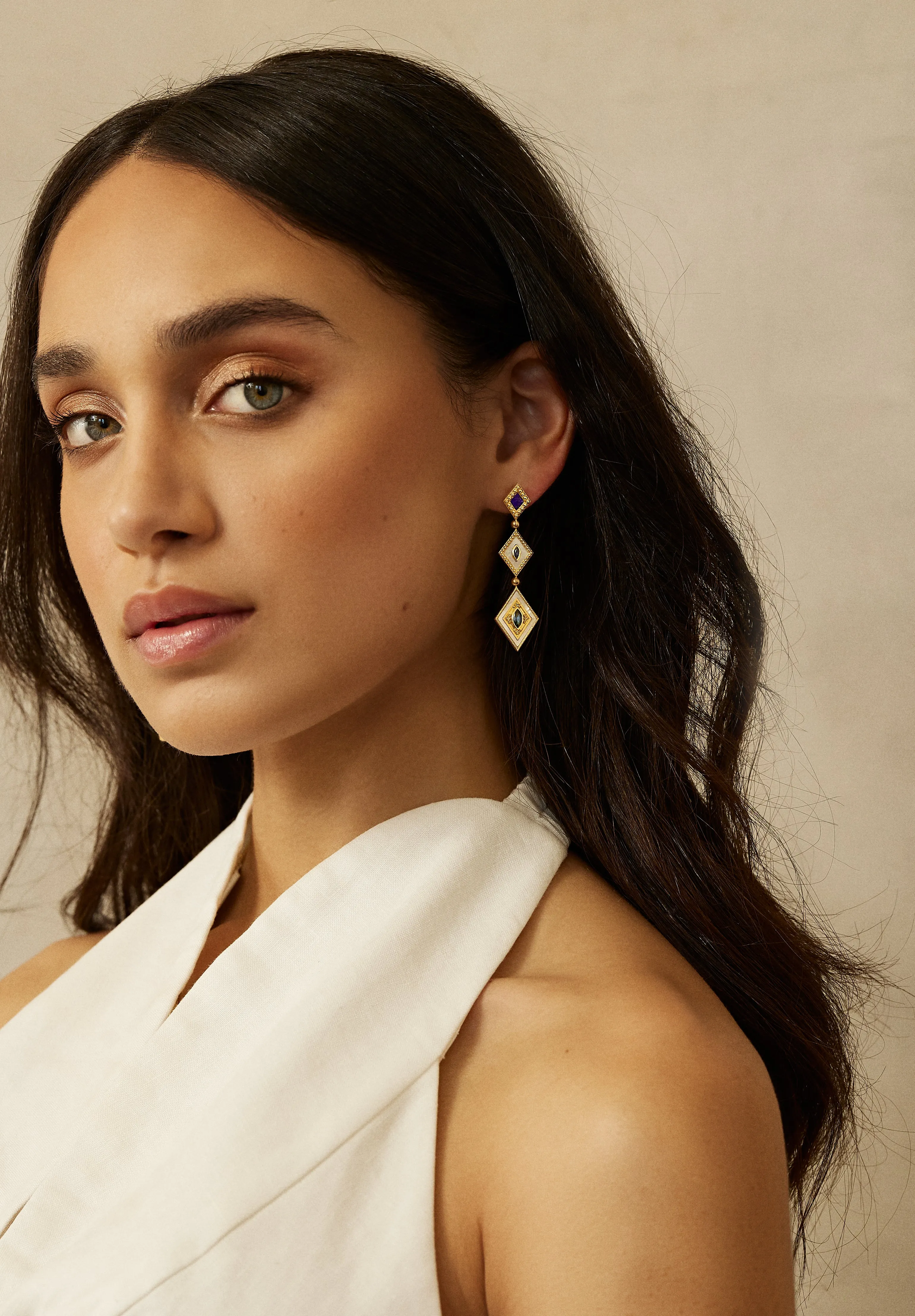 Ajna Long Drop Earrings