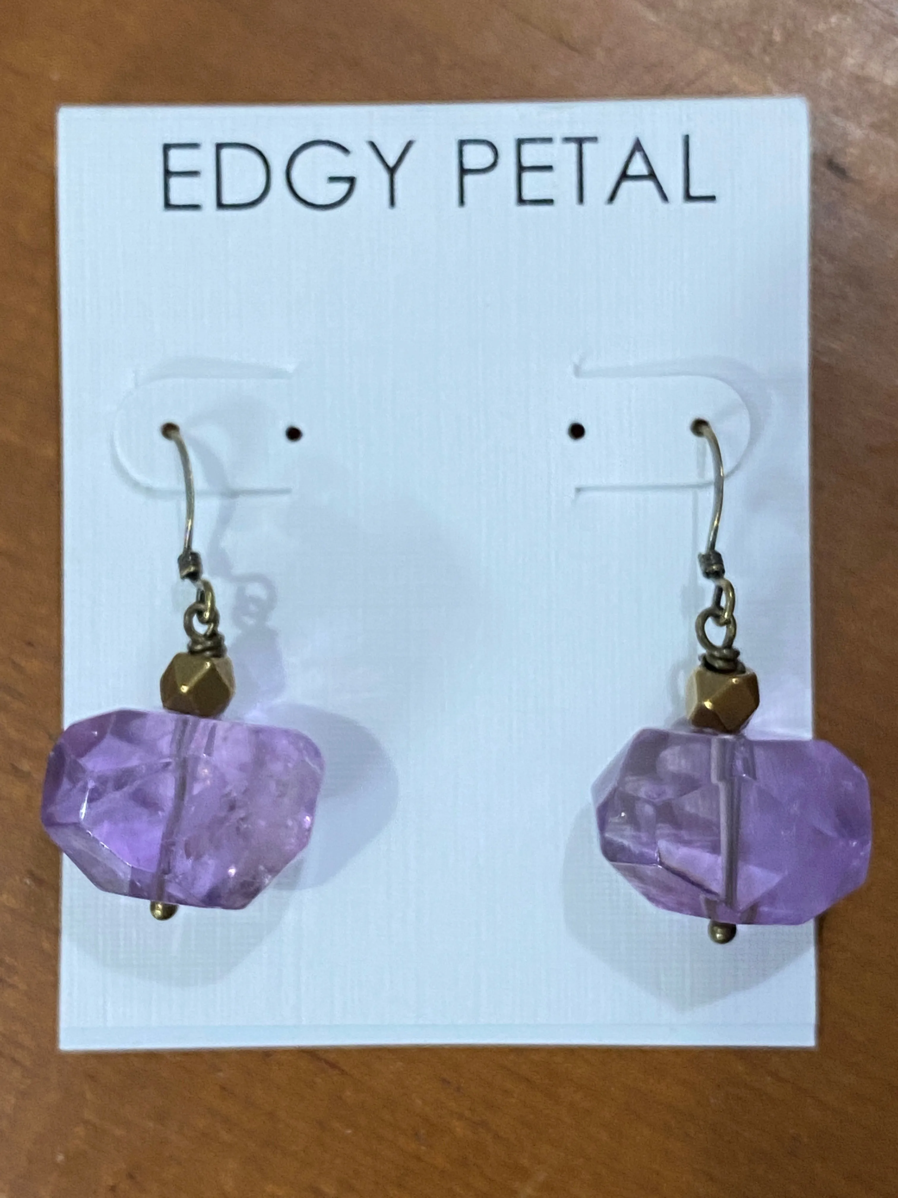 Amethyst Crystal Earrings