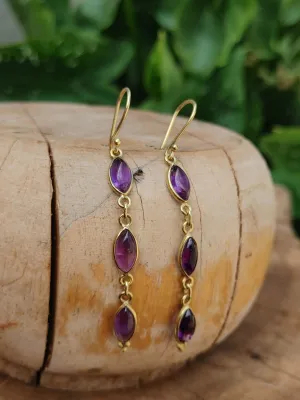 Amethyst Drop Earrings