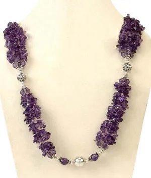 Amethyst Necklace 'Garland'